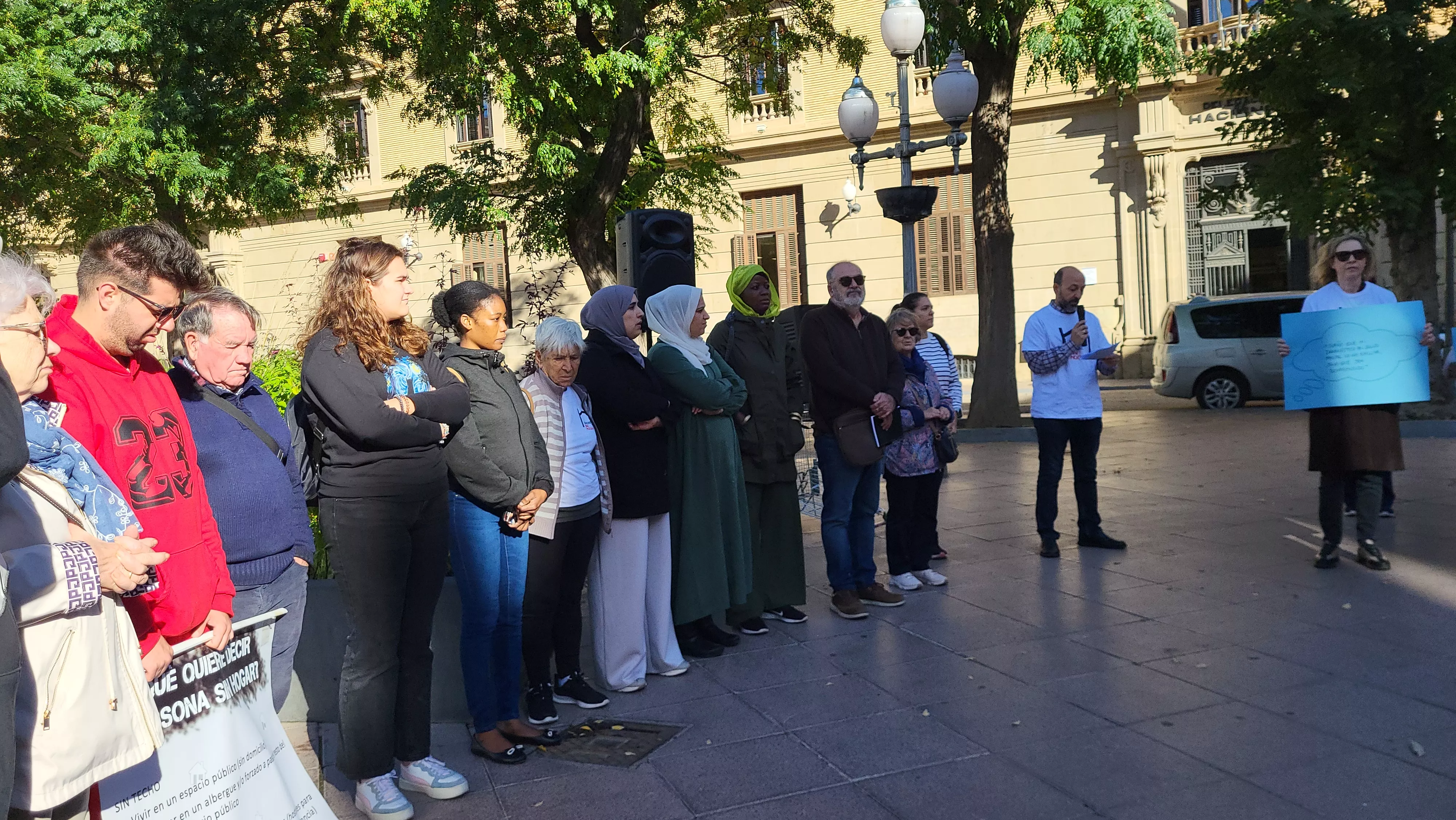 Acto celebrado por Cáritas en el Día de las Personas sin Hogar. Foto Mercedes Manterola