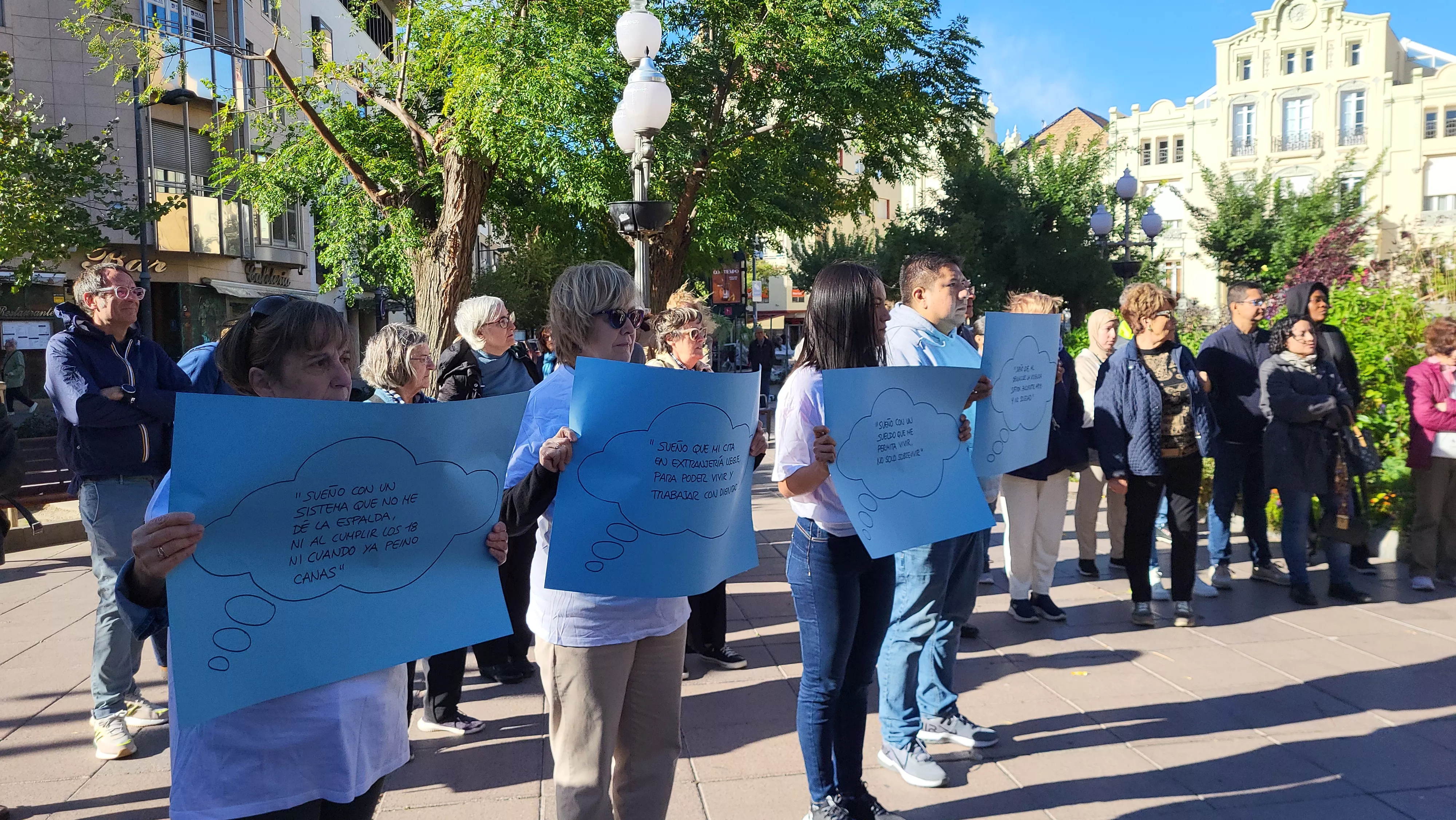Acto celebrado por Cáritas en el Día de las Personas sin Hogar. Foto Mercedes Manterola