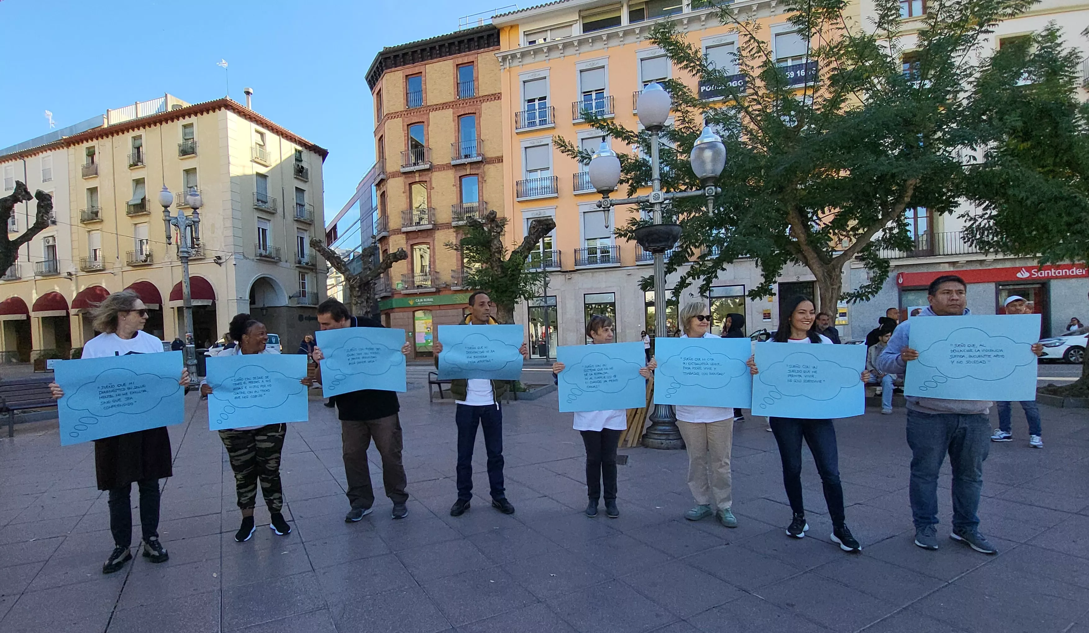 Acto celebrado por Cáritas en el Día de las Personas sin Hogar. Foto Mercedes Manterola
