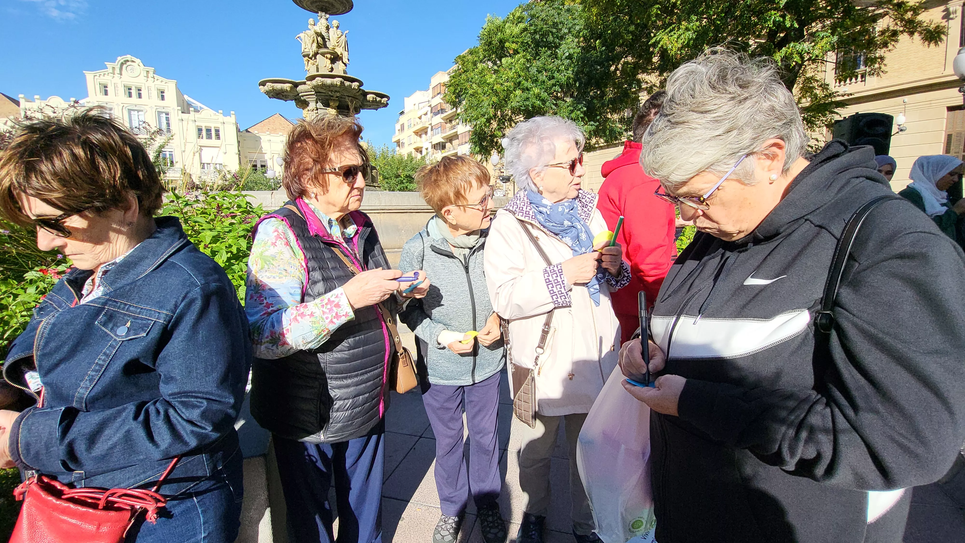 Acto celebrado por Cáritas en el Día de las Personas sin Hogar. Foto Mercedes Manterola