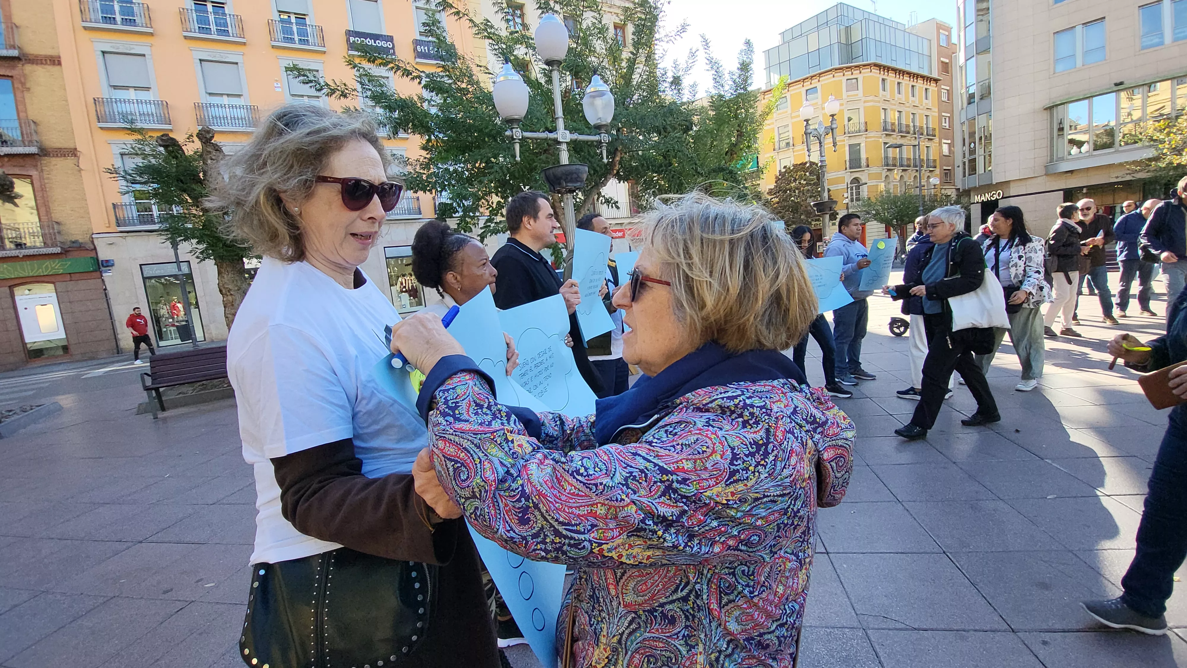 Acto celebrado por Cáritas en el Día de las Personas sin Hogar. Foto Mercedes Manterola