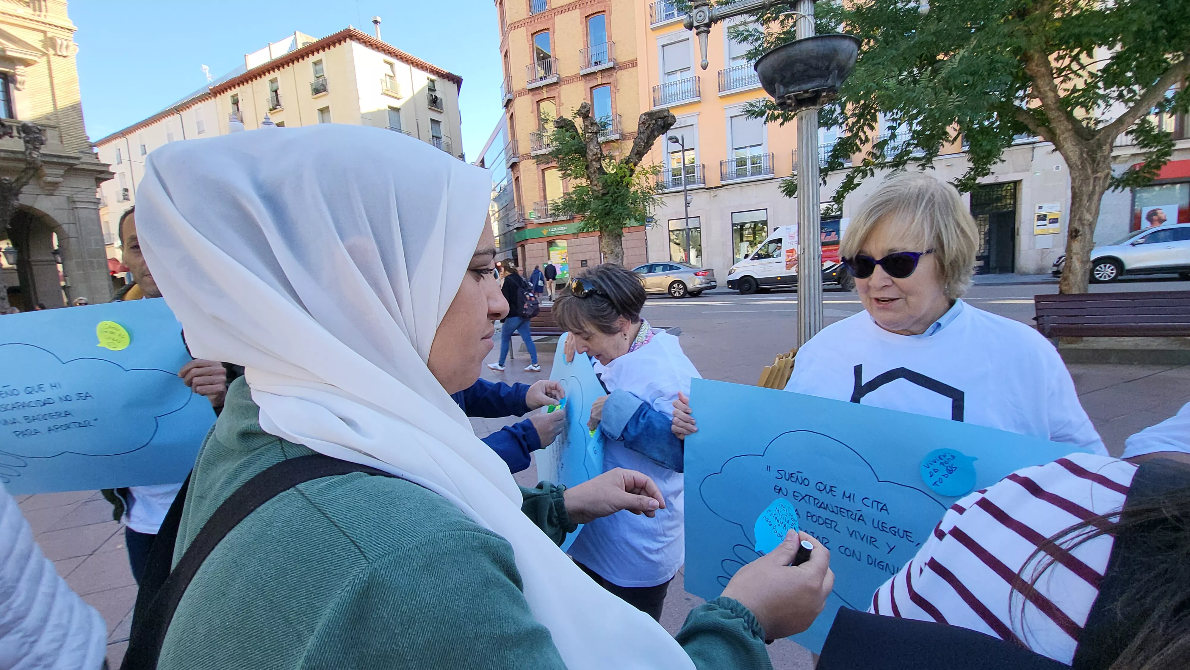 Acto celebrado por Cáritas en el Día de las Personas sin Hogar. Foto Mercedes Manterola
