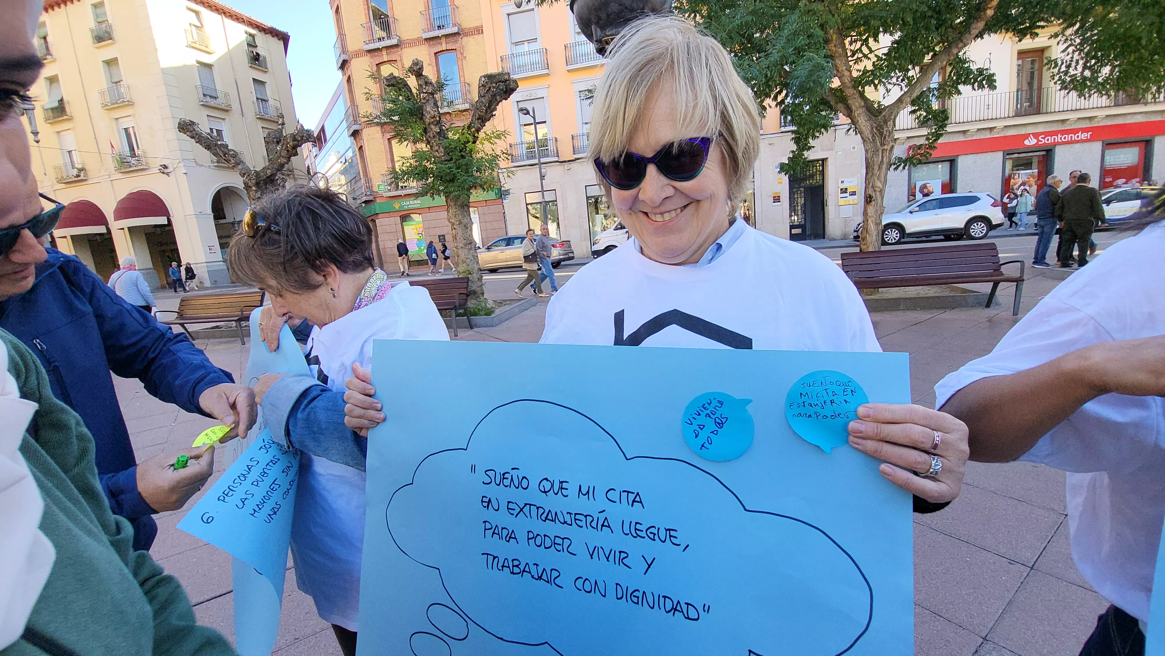 Acto celebrado por Cáritas en el Día de las Personas sin Hogar. Foto Mercedes Manterola