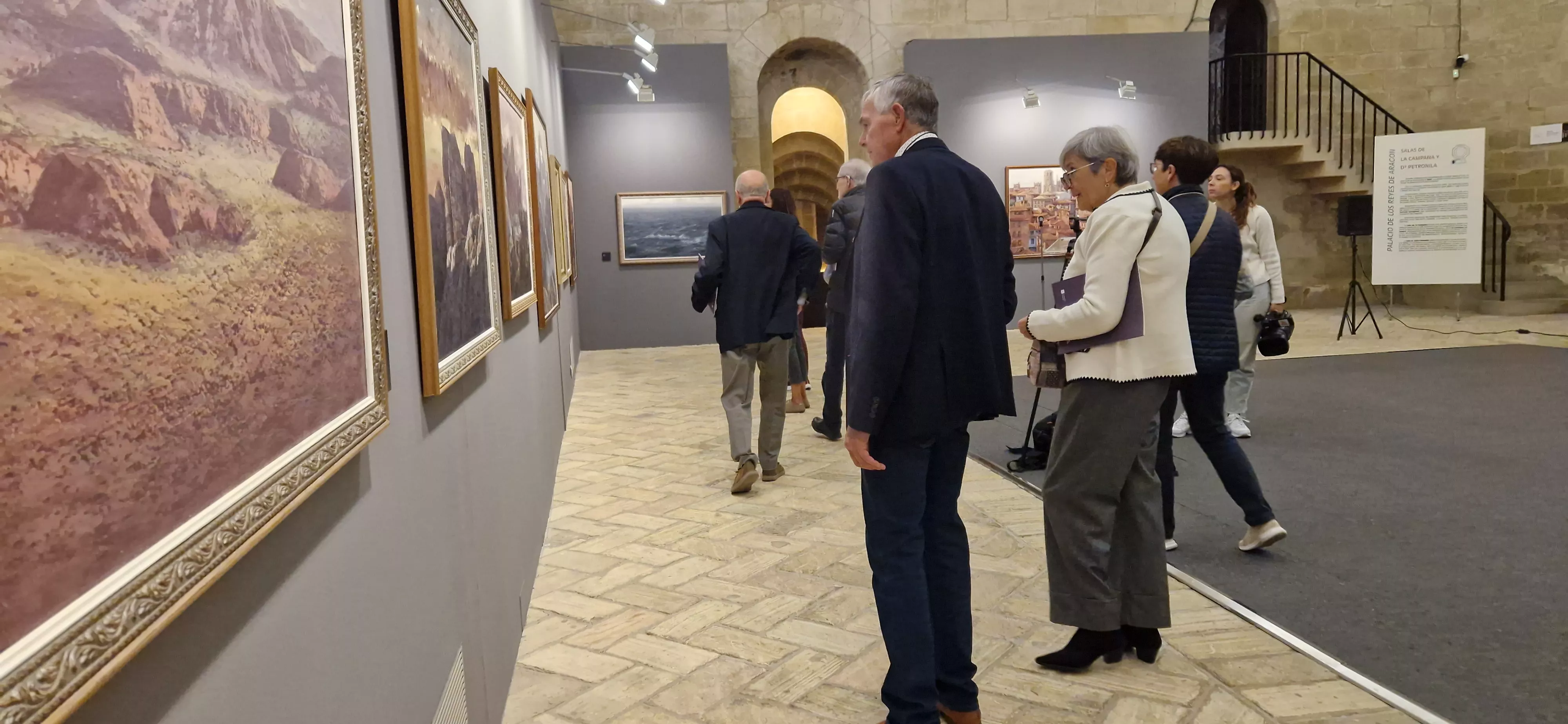 Exposición de Leoncio Mairal en el Museo de Huesca. Foto Myriam Martínez