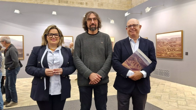 Exposición de Leoncio Mairal en el Museo de Huesca. Foto Myriam Martínez Exposición de Leoncio Mairal en el Museo de Huesca. Foto Myriam Martínez