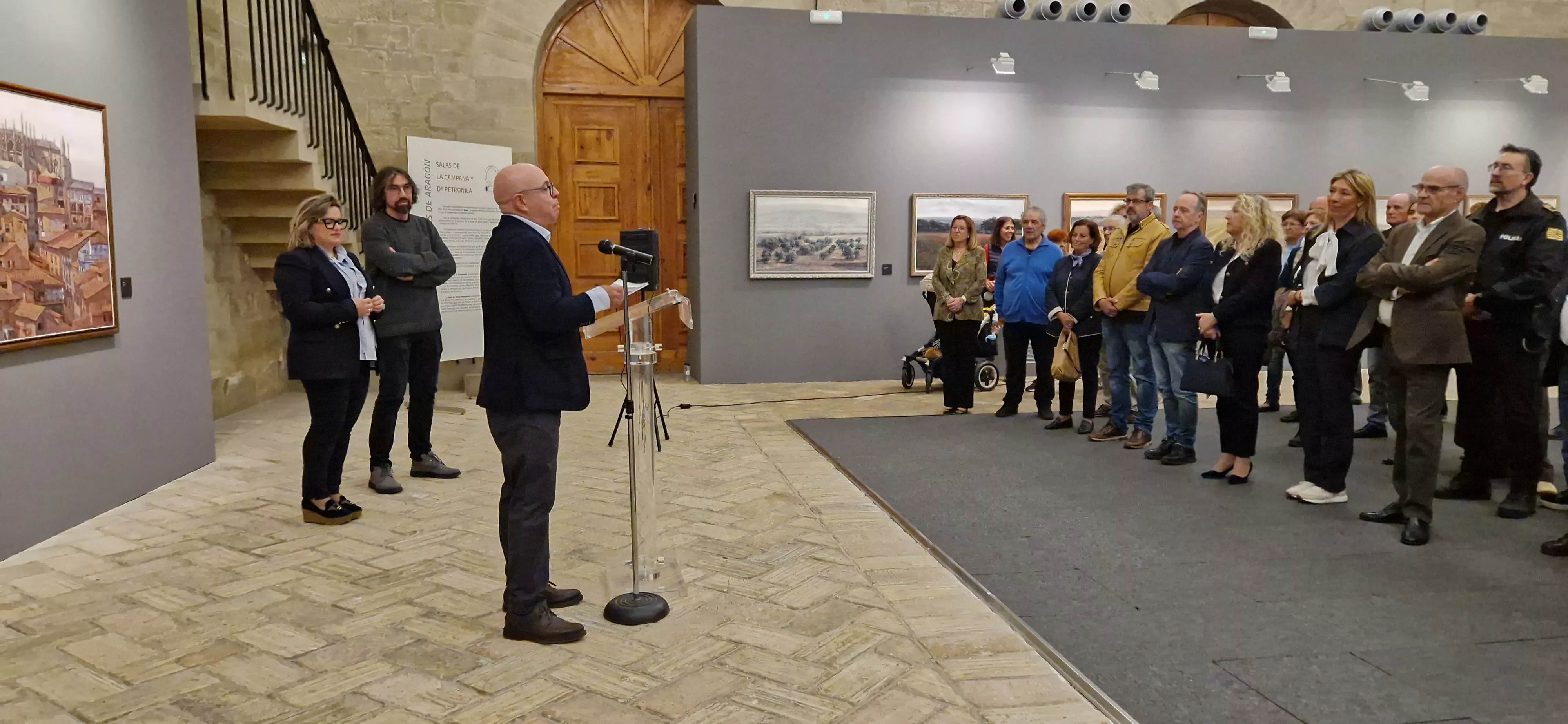 Exposición de Leoncio Mairal en el Museo de Huesca. Foto Myriam Martínez