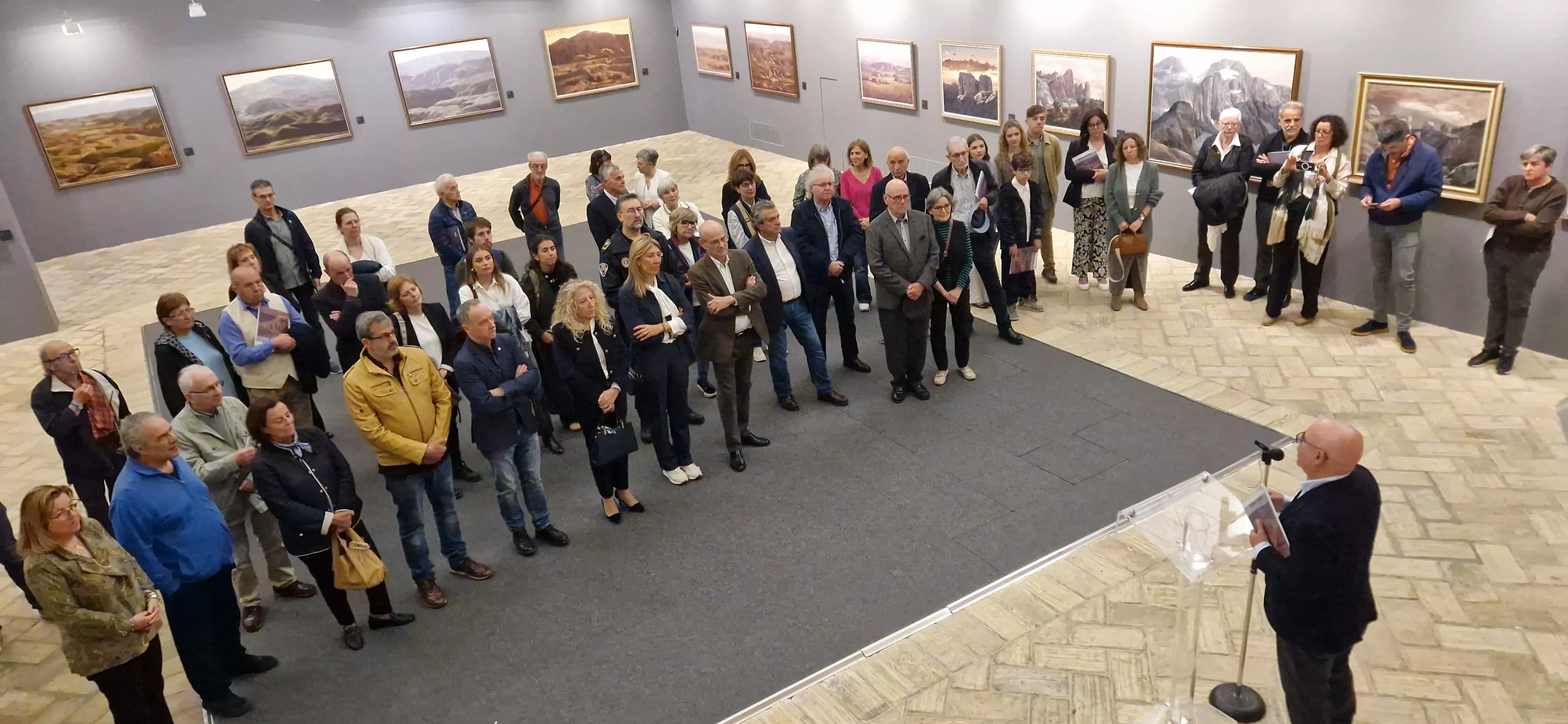 Exposición de Leoncio Mairal en el Museo de Huesca. Foto Myriam Martínez Exposición de Leoncio Mairal en el Museo de Huesca. Foto Myriam Martínez