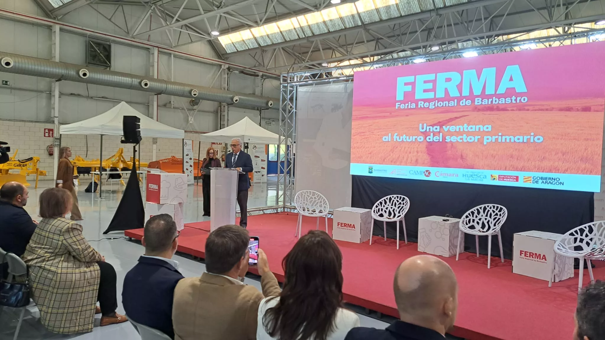 Javier Rincón en la inauguración de Ferma Javier Rincón en la inauguración de Ferma