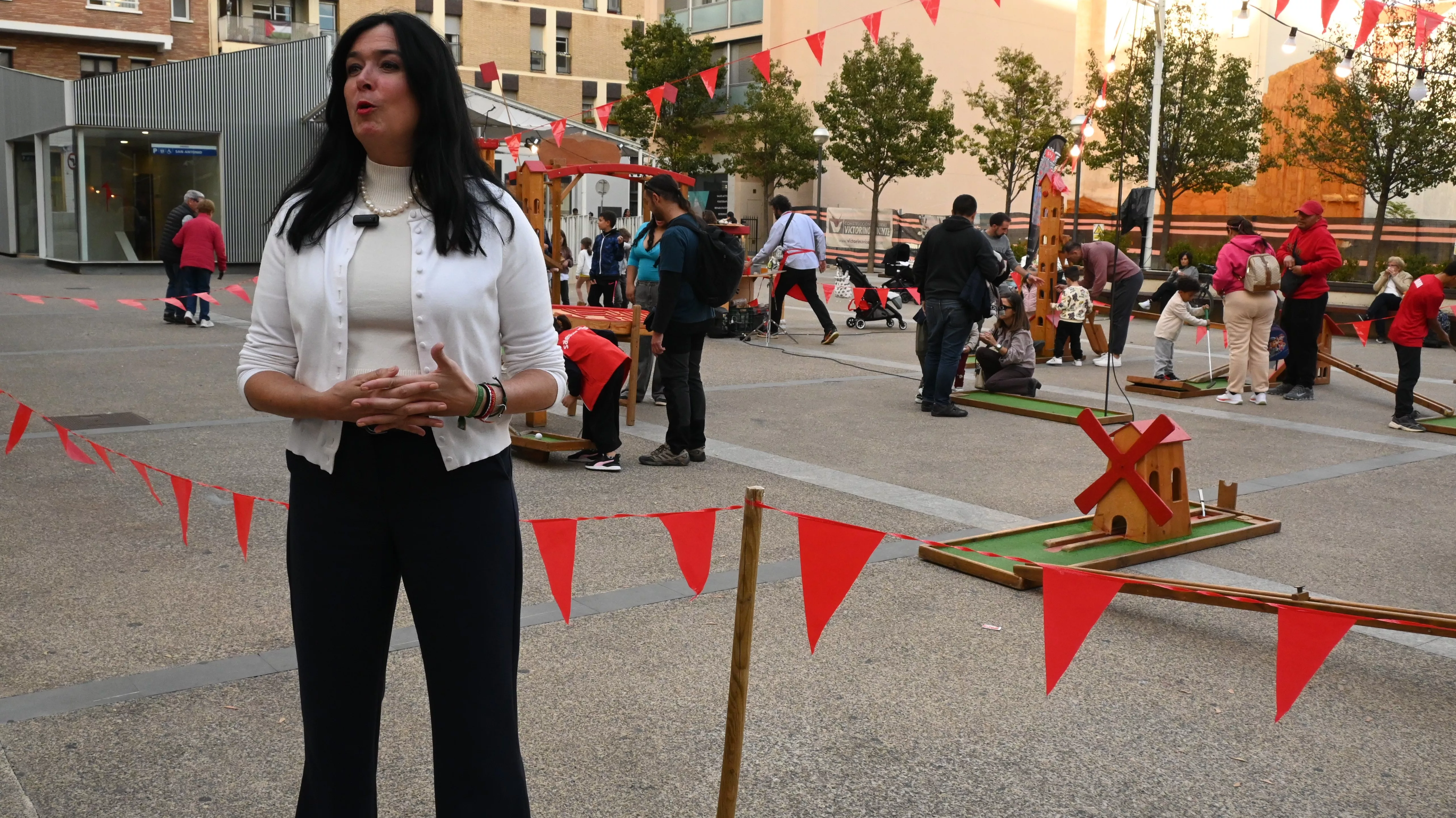 Lorena Orduna  en la inauguración del Spin Festival