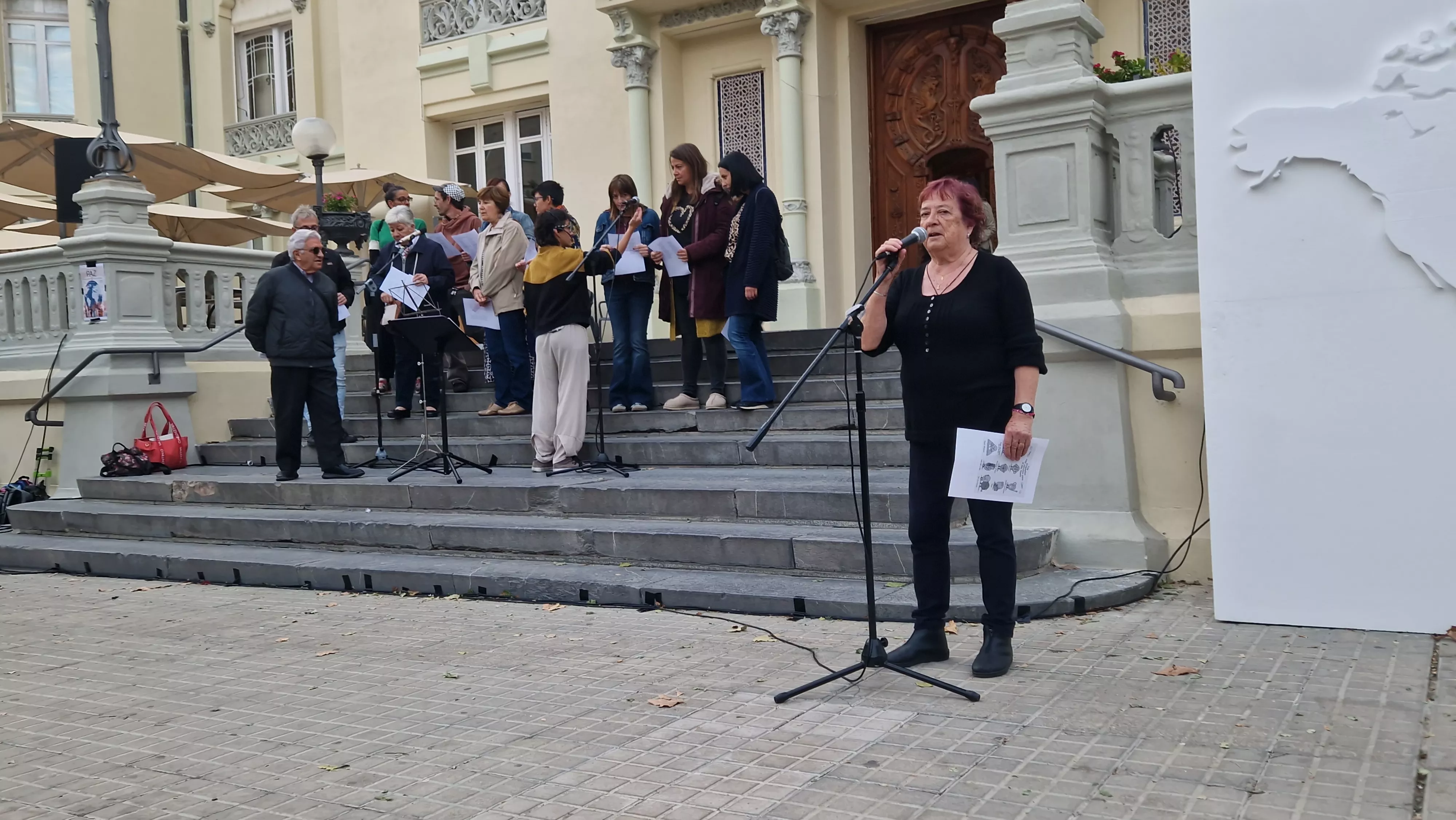 Isabel Arilla. Voces por la paz, por los derechos humanos y contra las guerras del mundo. Foto Myriam Martínez