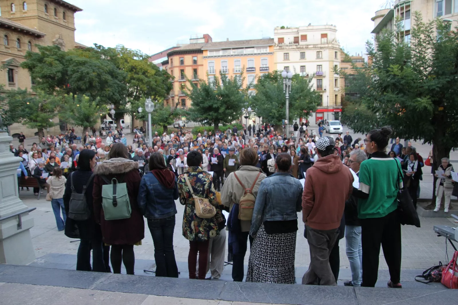 Voces por la paz, por los derechos humanos y contra las guerras del mundo. Foto Carlos Neofato