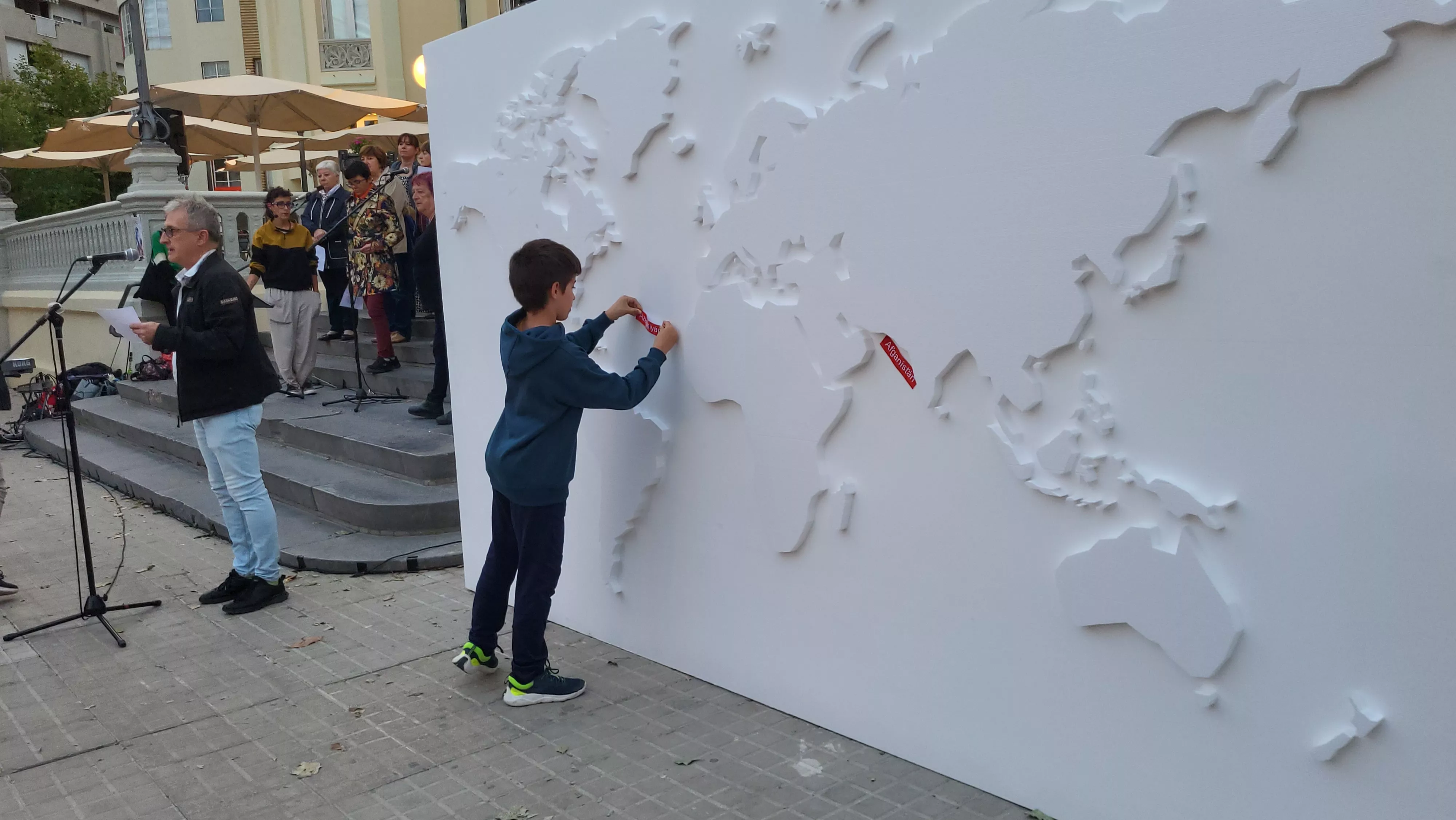 Voces por la paz, por los derechos humanos y contra las guerras del mundo. Foto Mercedes Manterola