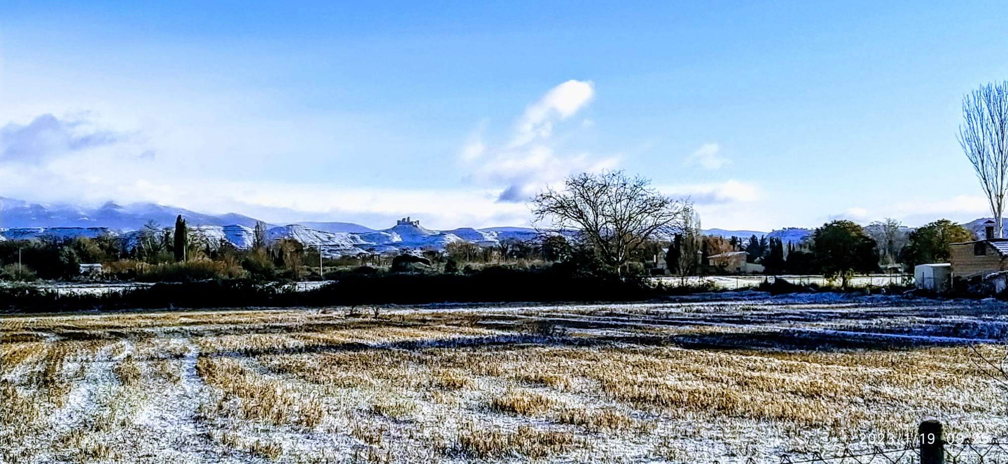 Nieve en la ciudad de Huesca y sus alrededores. Foto Joaquín Santafé