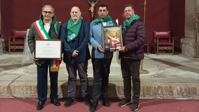 Representantes italianos con Javier Monsón Representantes italianos con Javier Monsón