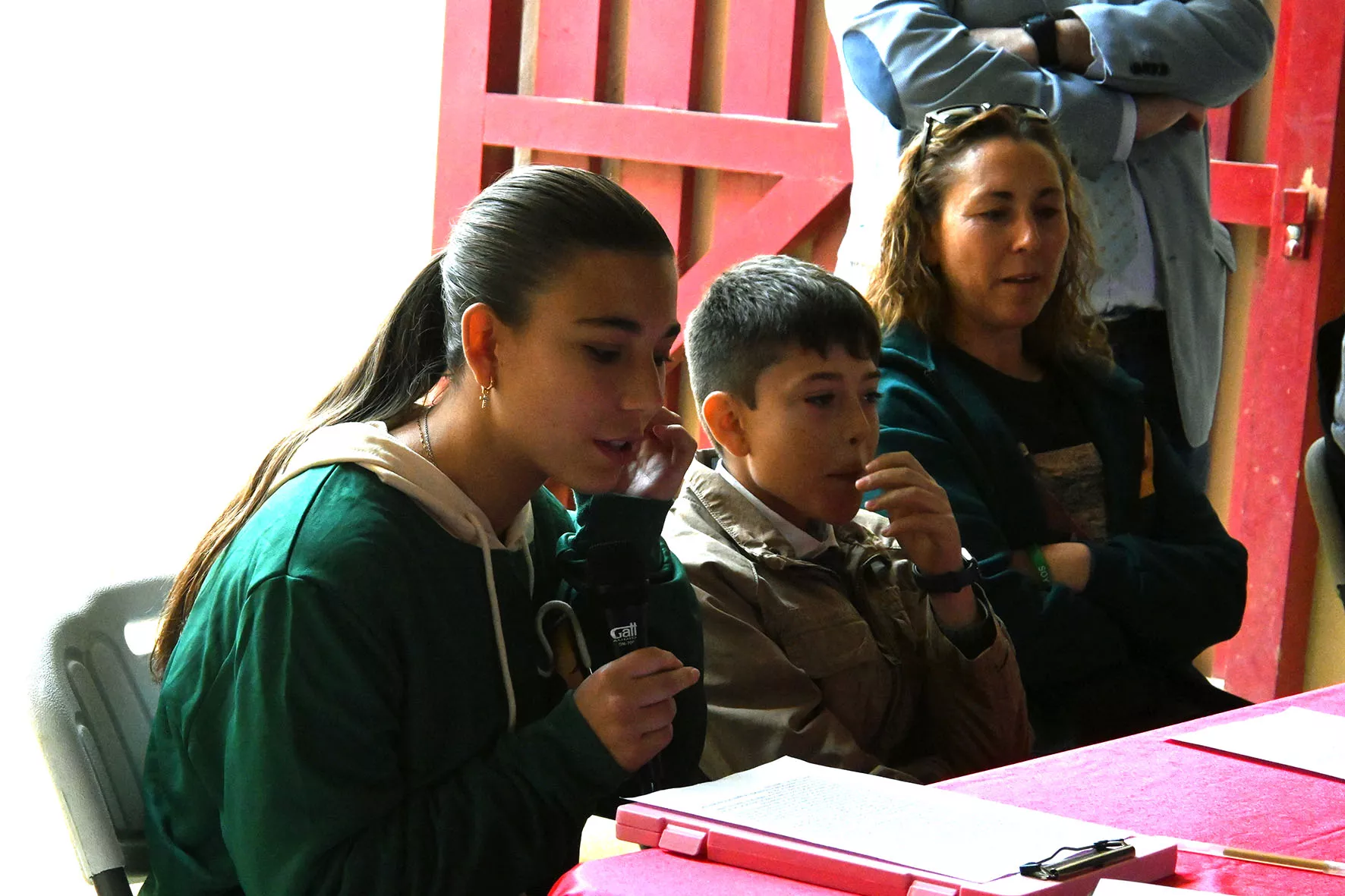 Presentación de la Peña Angelistas en la Plaza de Toros de Huesca. Foto Carlos Jalle