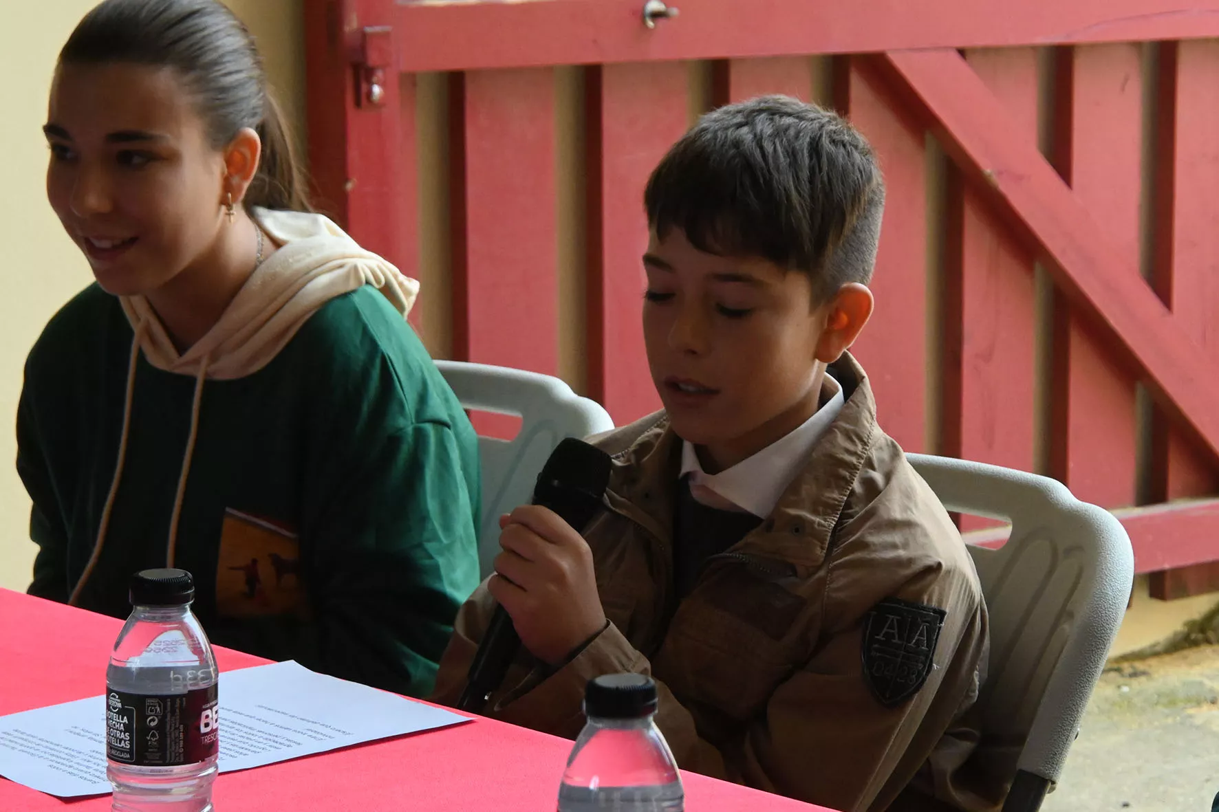Presentación de la Peña Angelistas en la Plaza de Toros de Huesca. Foto Carlos Jalle