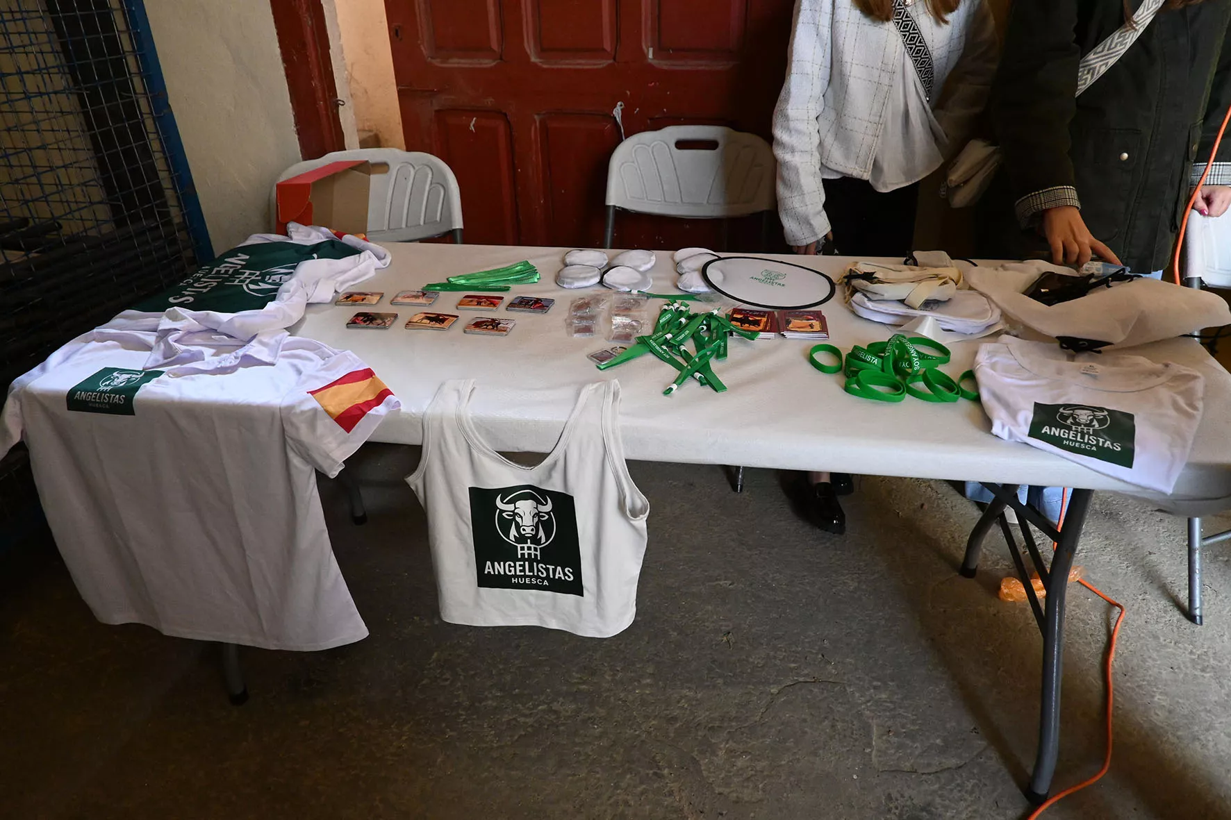 Presentación de la Peña Angelistas en la Plaza de Toros de Huesca. Foto Carlos Jalle