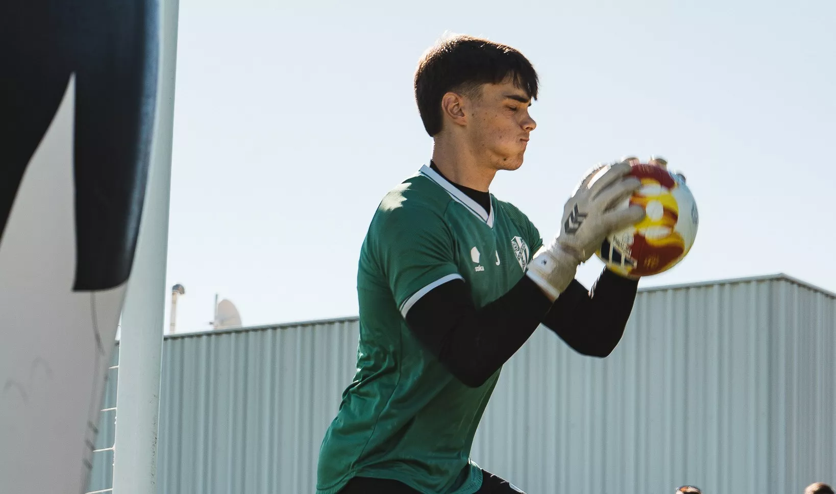 Dani Martín, portero del Huesca, será titular ante el Utebo. Foto: SD Huesca
