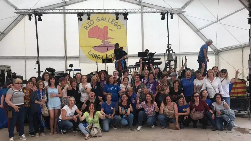 Imagen de la fiesta de la victoria contra el pantano de Biscarrués, celebrada en 2023. Imagen de la fiesta de la victoria contra el pantano de Biscarrués, celebrada en 2023.