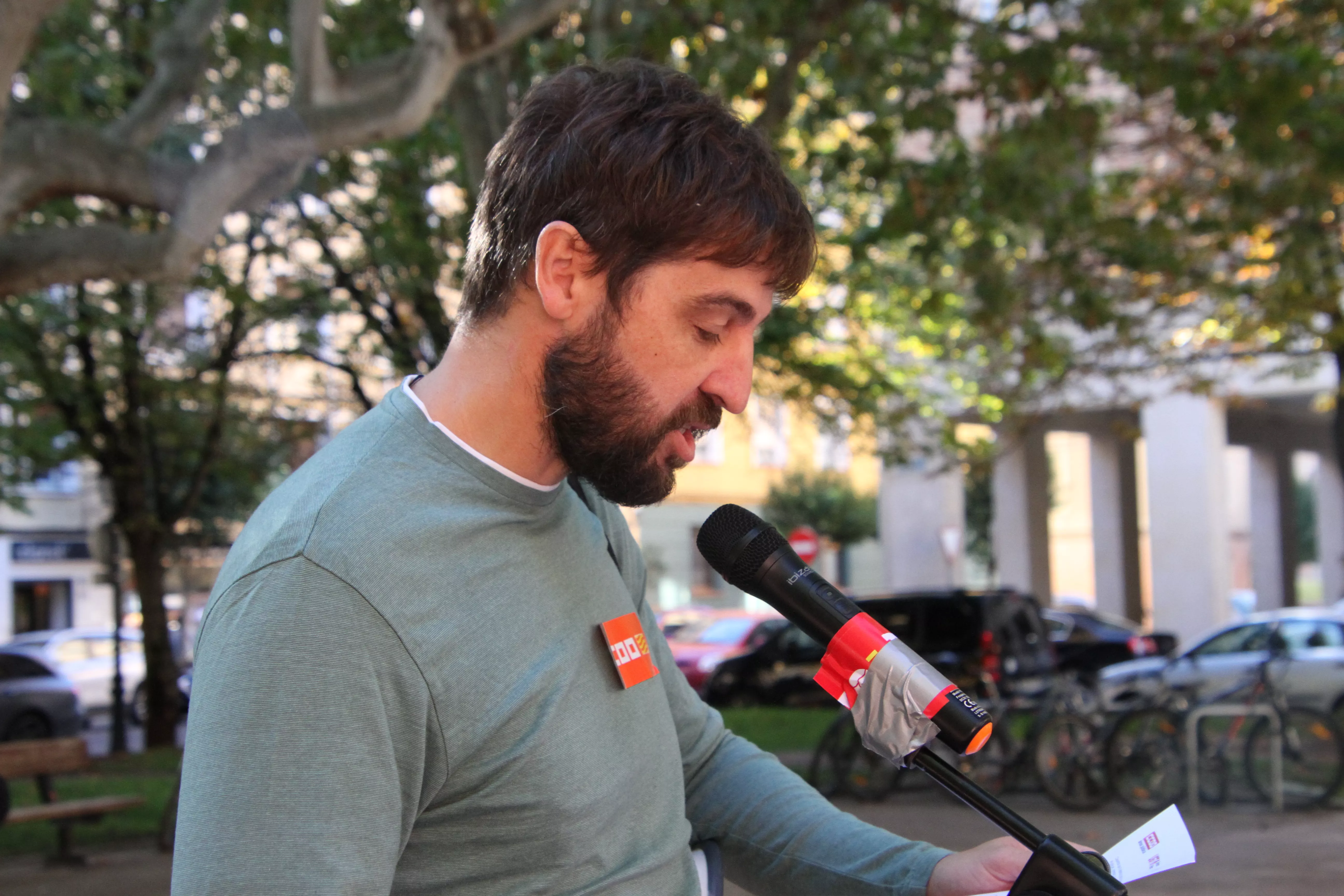 Concentración en Huesca por unos servicios públicos de calidad. Foto Carlos Neofato