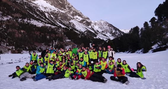 Grupo de alumnos de San Viator.