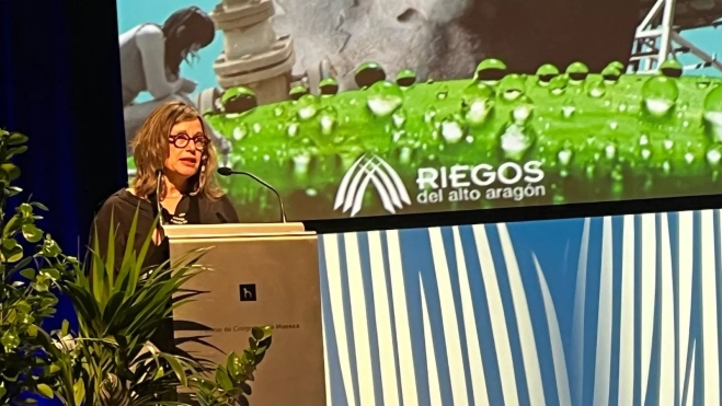 Dolores Pascual durante su intervención. Dolores Pascual durante su intervención.