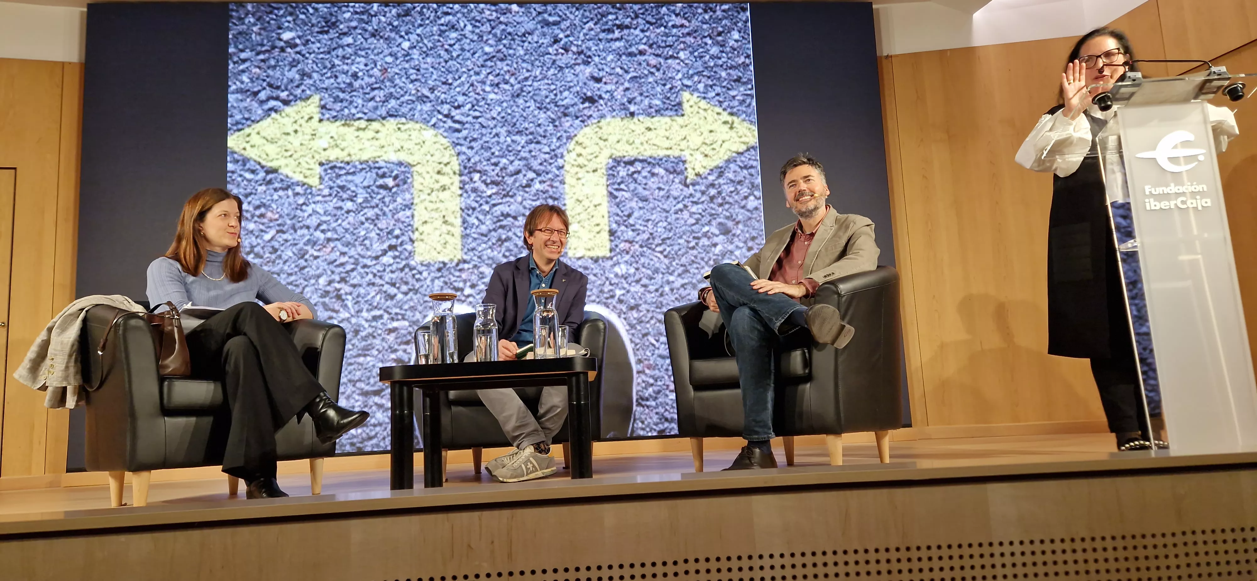 Patricia Fernández, Javier Olivera y Guillermo Lahera. Foto Myriam Martínez