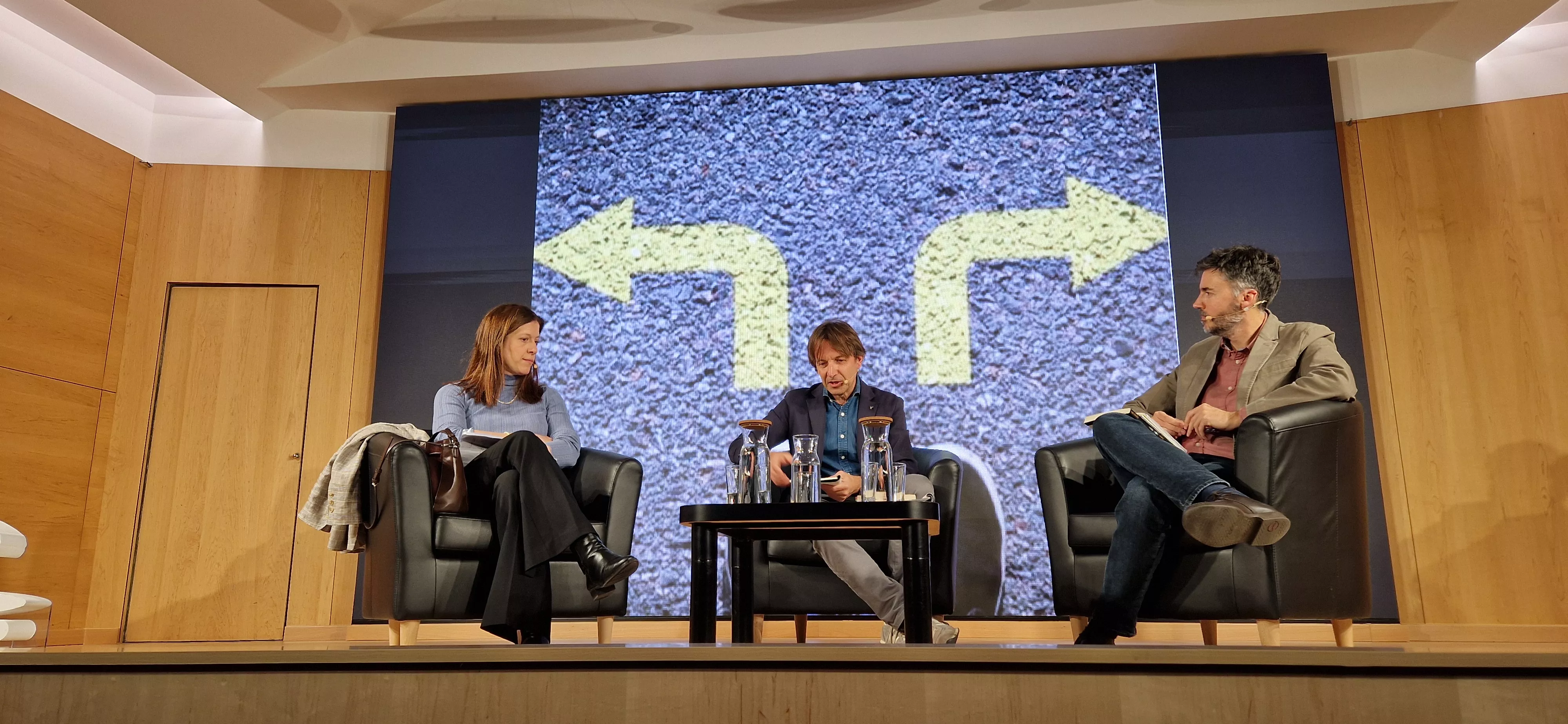 Patricia Fernández, Javier Olivera y Guillermo Lahera. Foto Myriam Martínez