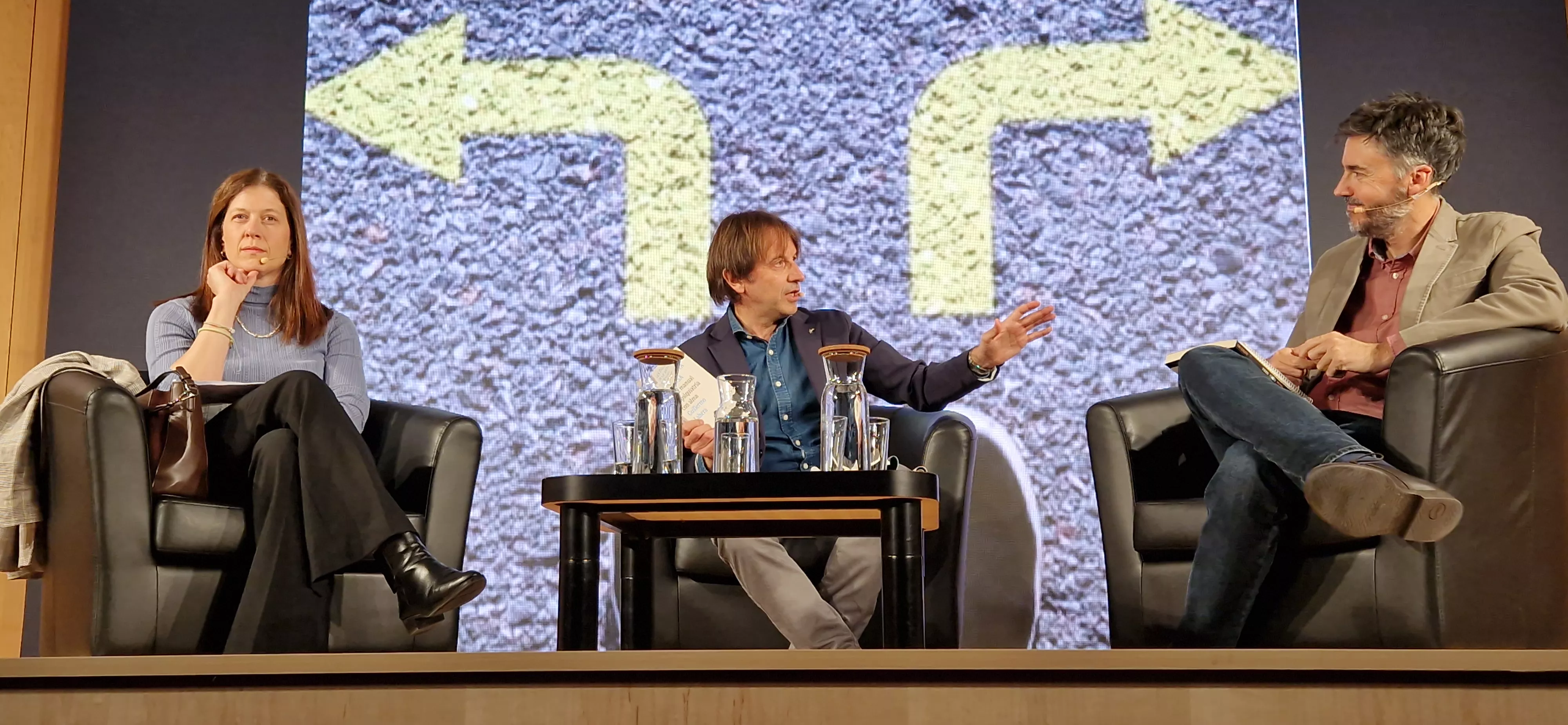 Patricia Fernández, Javier Olivera y Guillermo Lahera. Foto Myriam Martínez