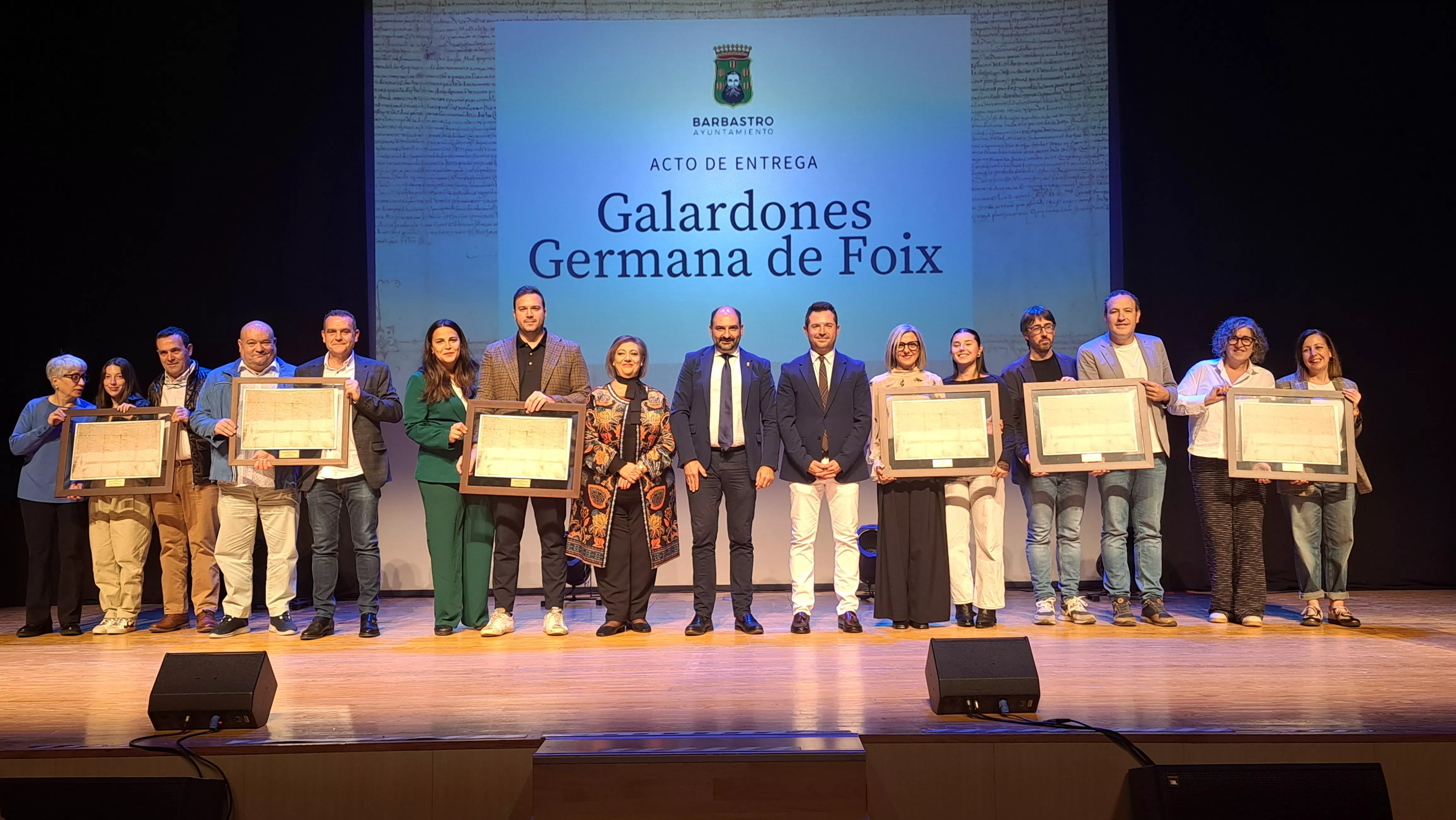 Entrega de los Galardones Germana de Foix en Barbastro