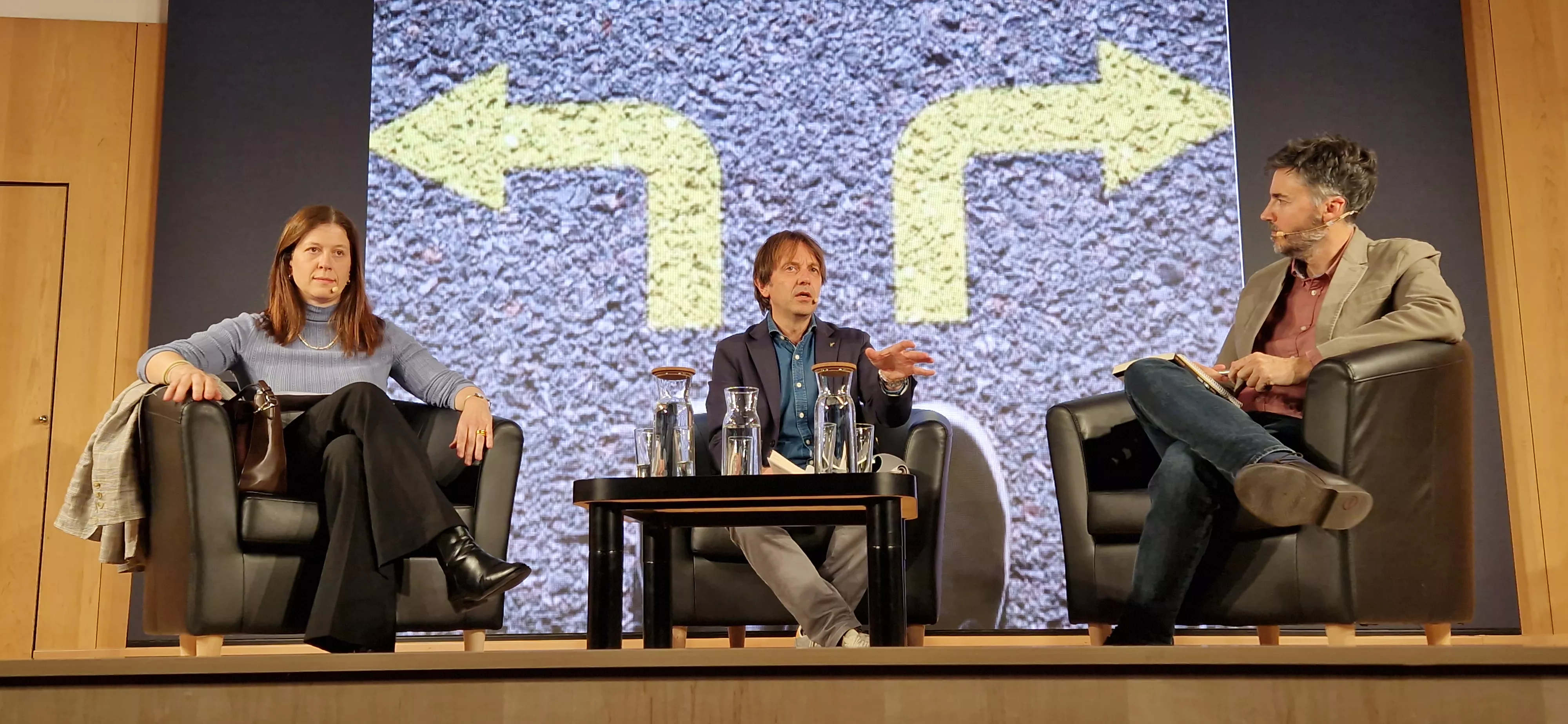 Patricia Fernández, Javier Olivera y Guillermo Lahera. Foto Myriam Martínez