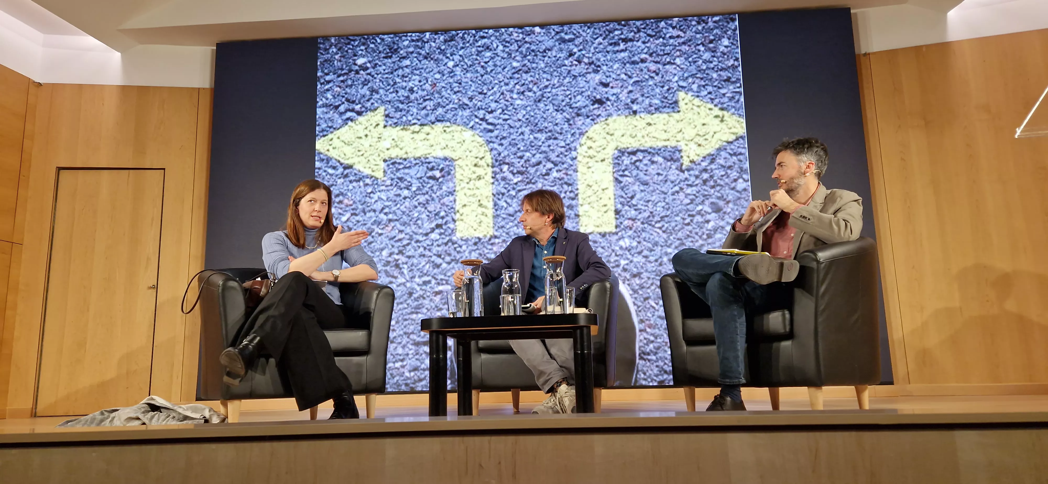 Patricia Fernández, Javier Olivera y Guillermo Lahera. Foto Myriam Martínez