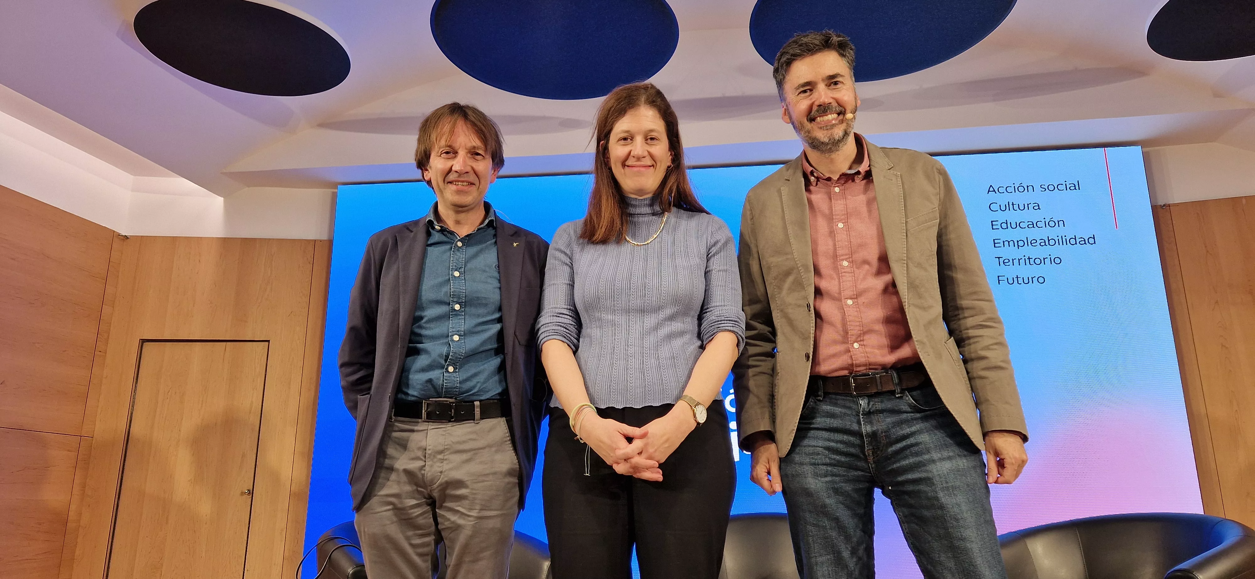 Javier Olivera, Patricia Fernández y Guillermo Lahera. Foto Myriam Martínez