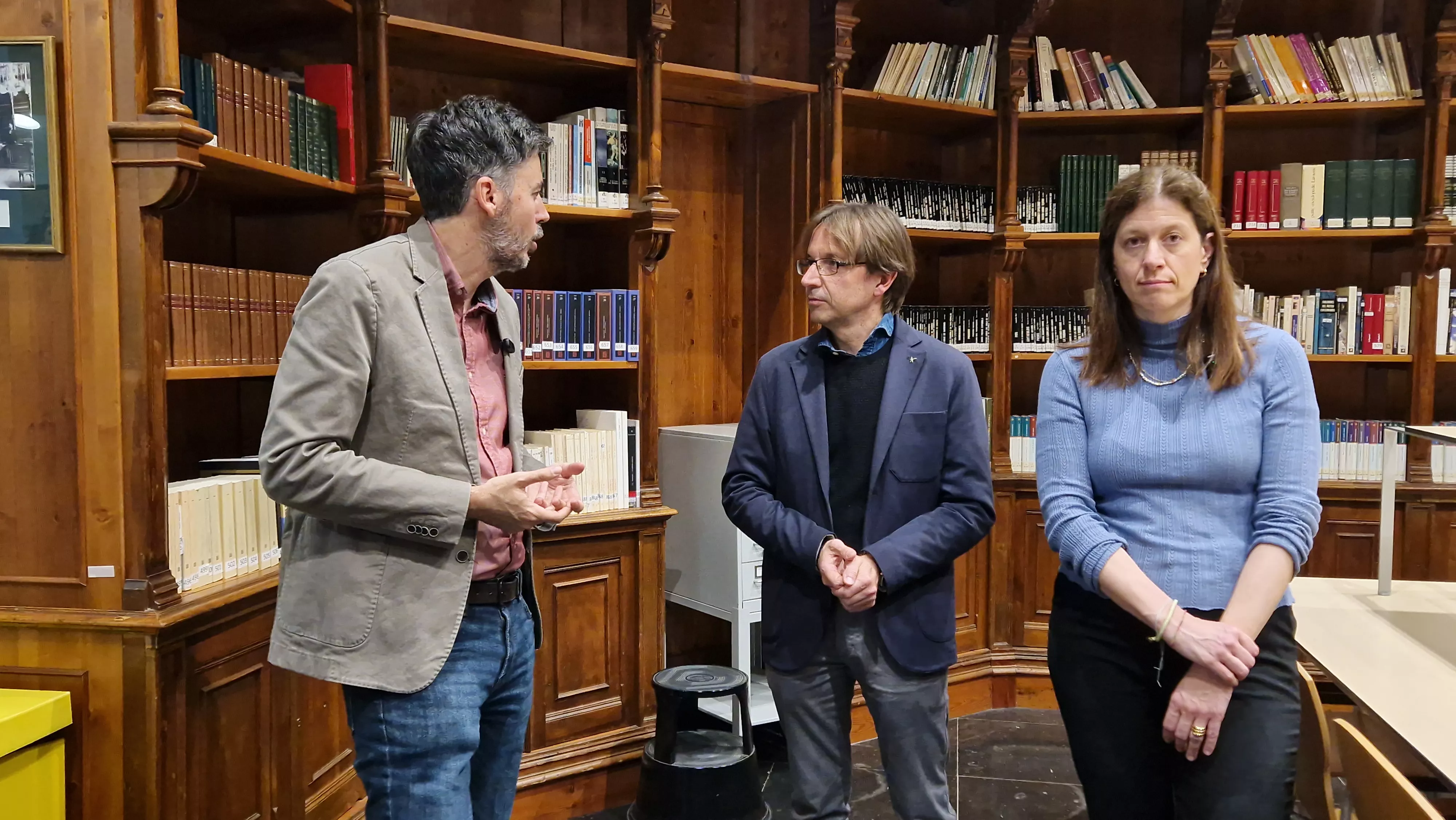 Guillermo Lahera, Javier Olivera y Patricia Fernández.  Foto Myriam Martínez