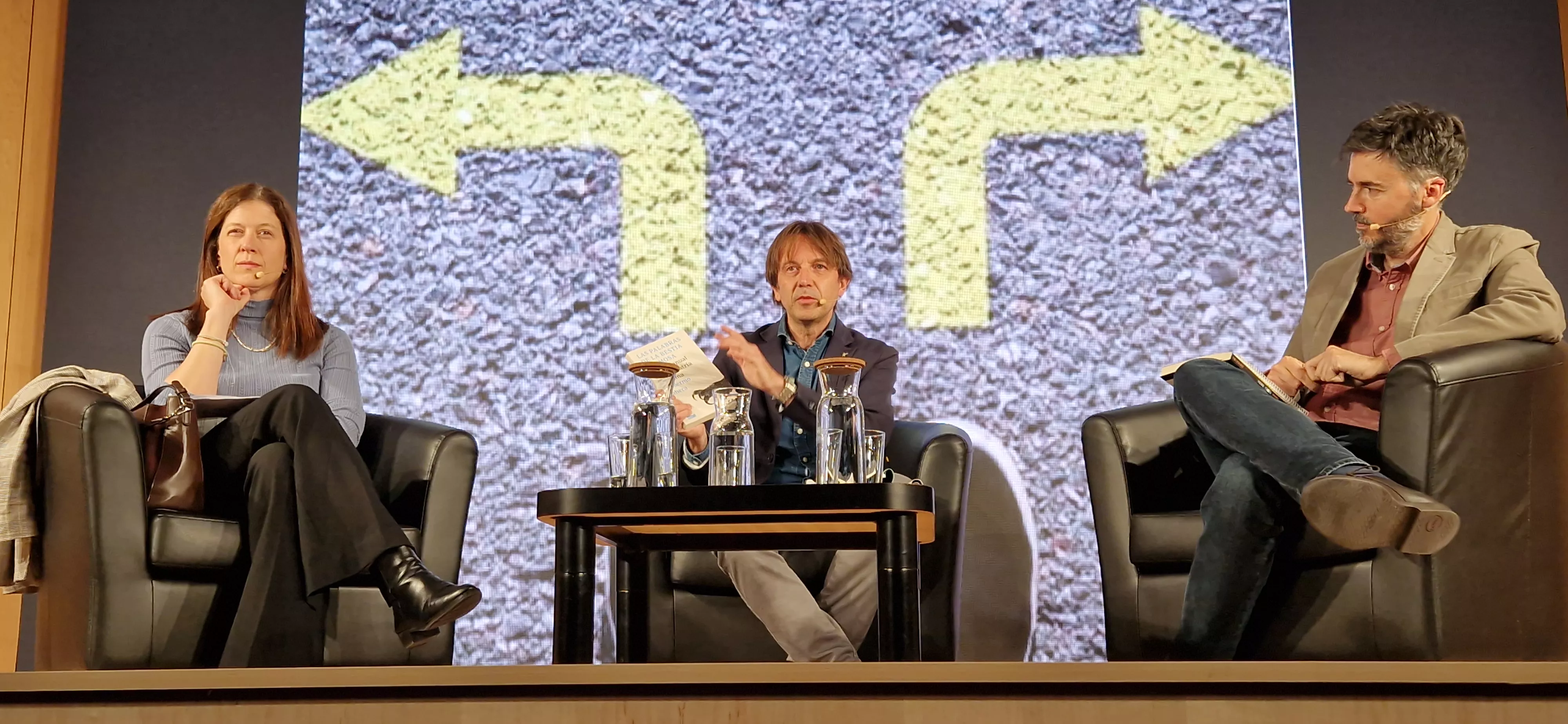 Patricia Fernández, Javier Olivera y Guillermo Lahera. Foto Myriam Martínez