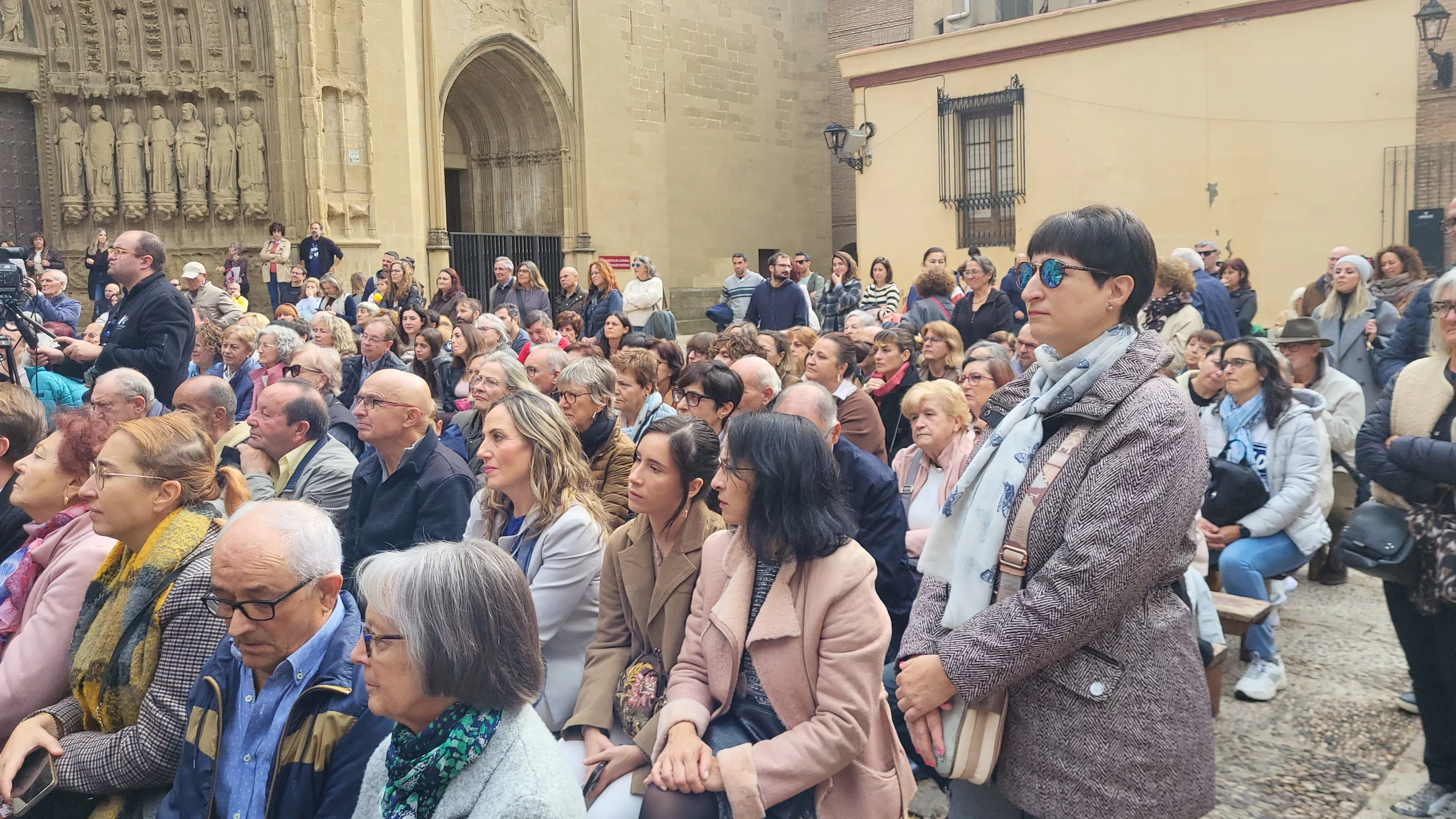 Recreación de la extracción de los oficios en Huesca. Foto Mercedes Manterola