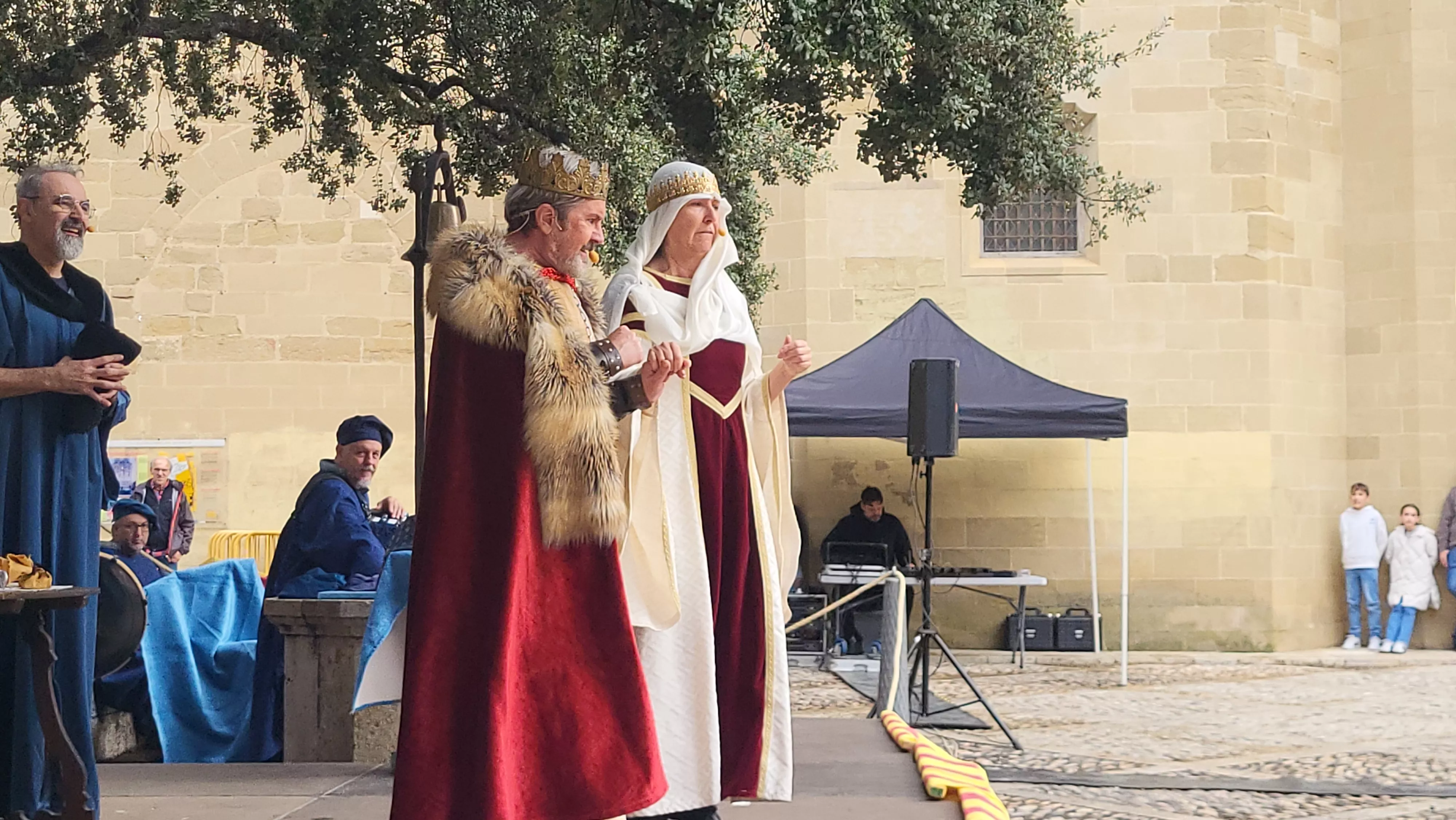Recreación de la extracción de los oficios en Huesca. Foto Mercedes Manterola