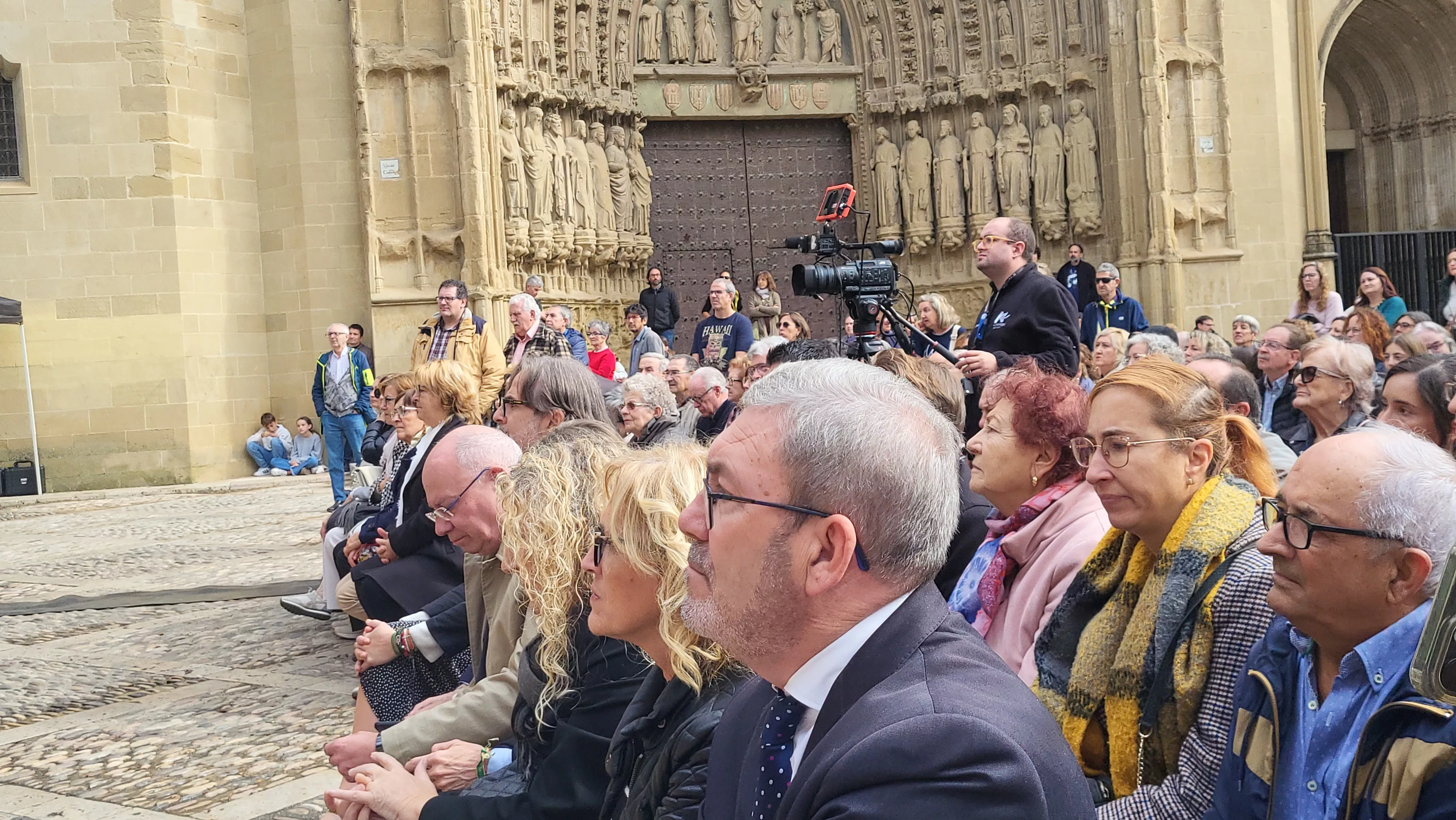 Recreación de la extracción de los oficios en Huesca. Foto Mercedes Manterola