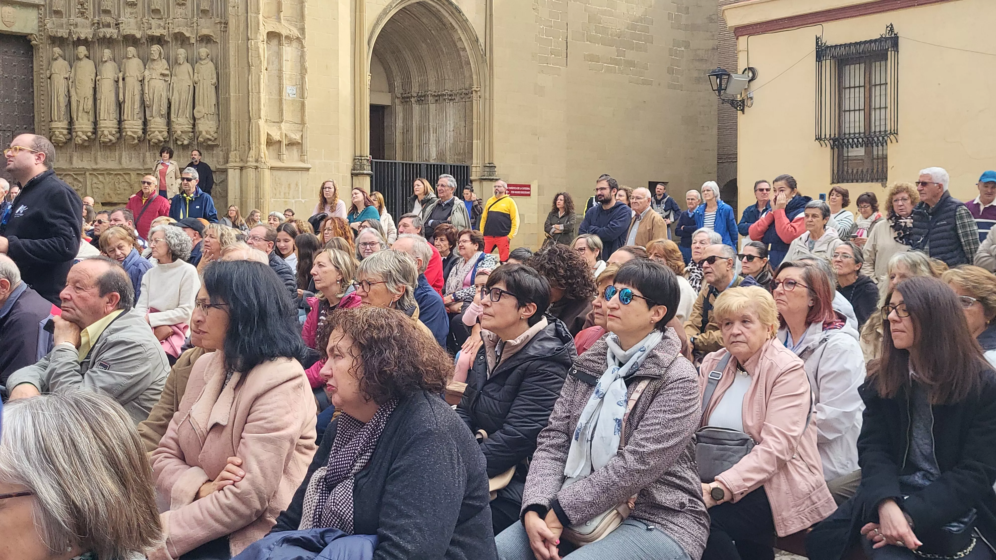 Recreación de la extracción de los oficios en Huesca. Foto Mercedes Manterola
