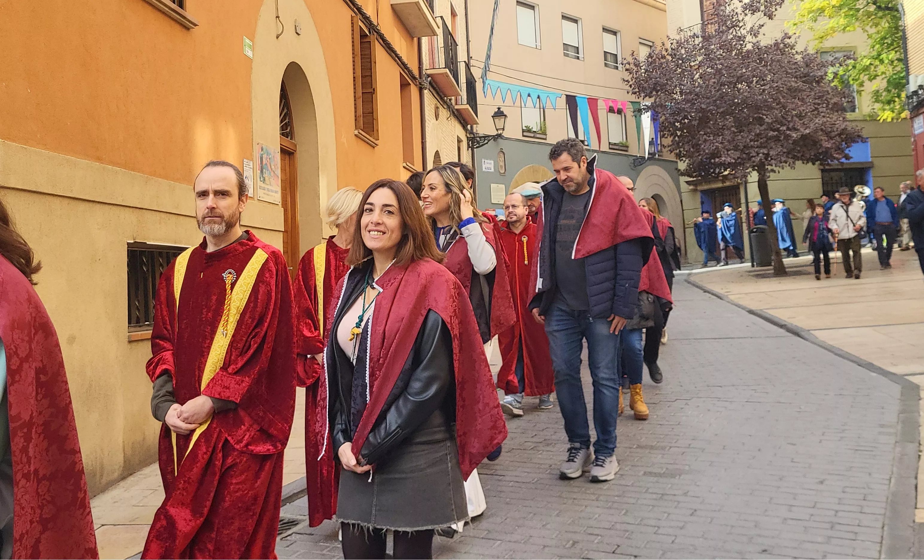 Recreación de la extracción de los oficios en Huesca. Foto Mercedes Manterola