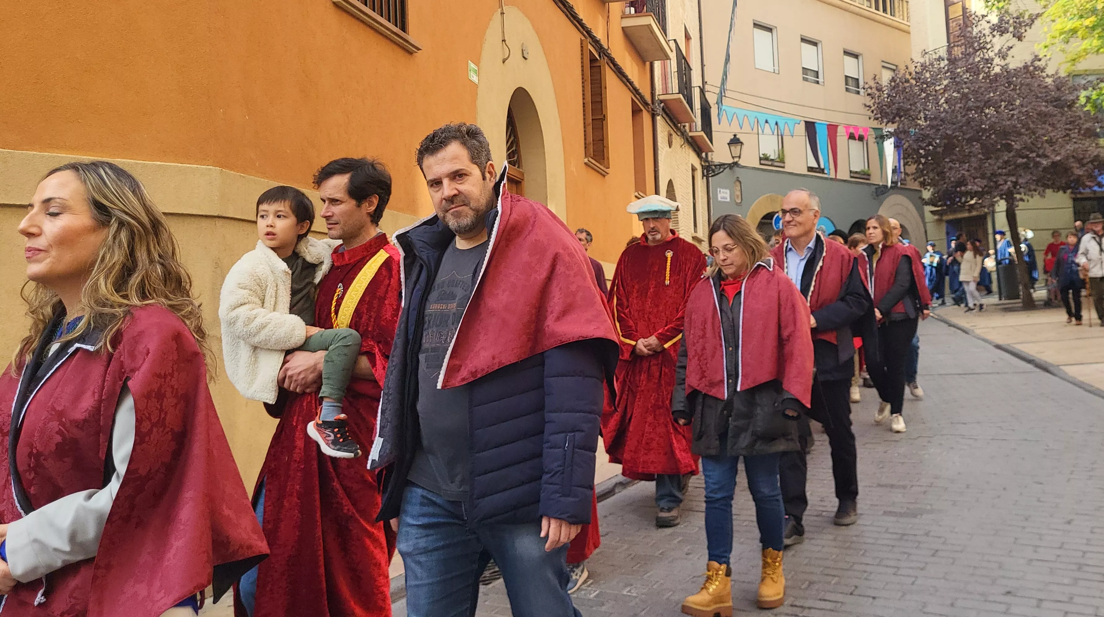 Recreación de la extracción de los oficios en Huesca. Foto Mercedes Manterola