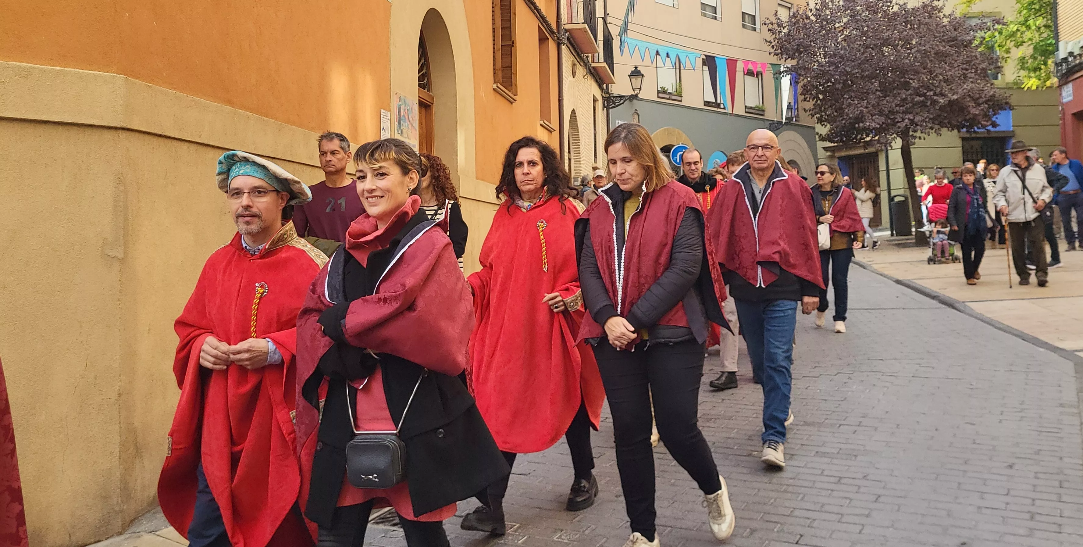 Recreación de la extracción de los oficios en Huesca. Foto Mercedes Manterola