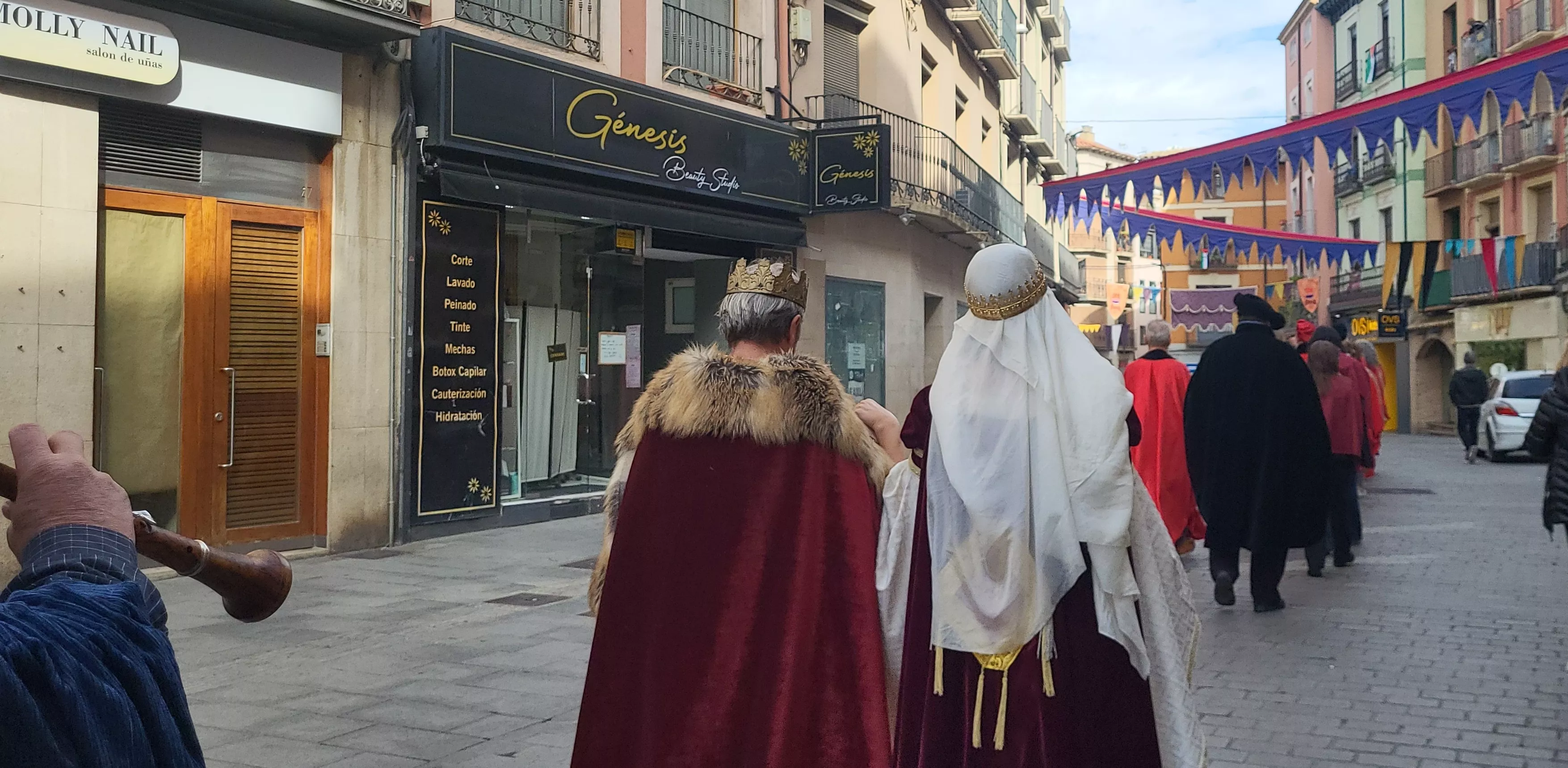 Recreación de la extracción de los oficios en Huesca. Foto Mercedes Manterola