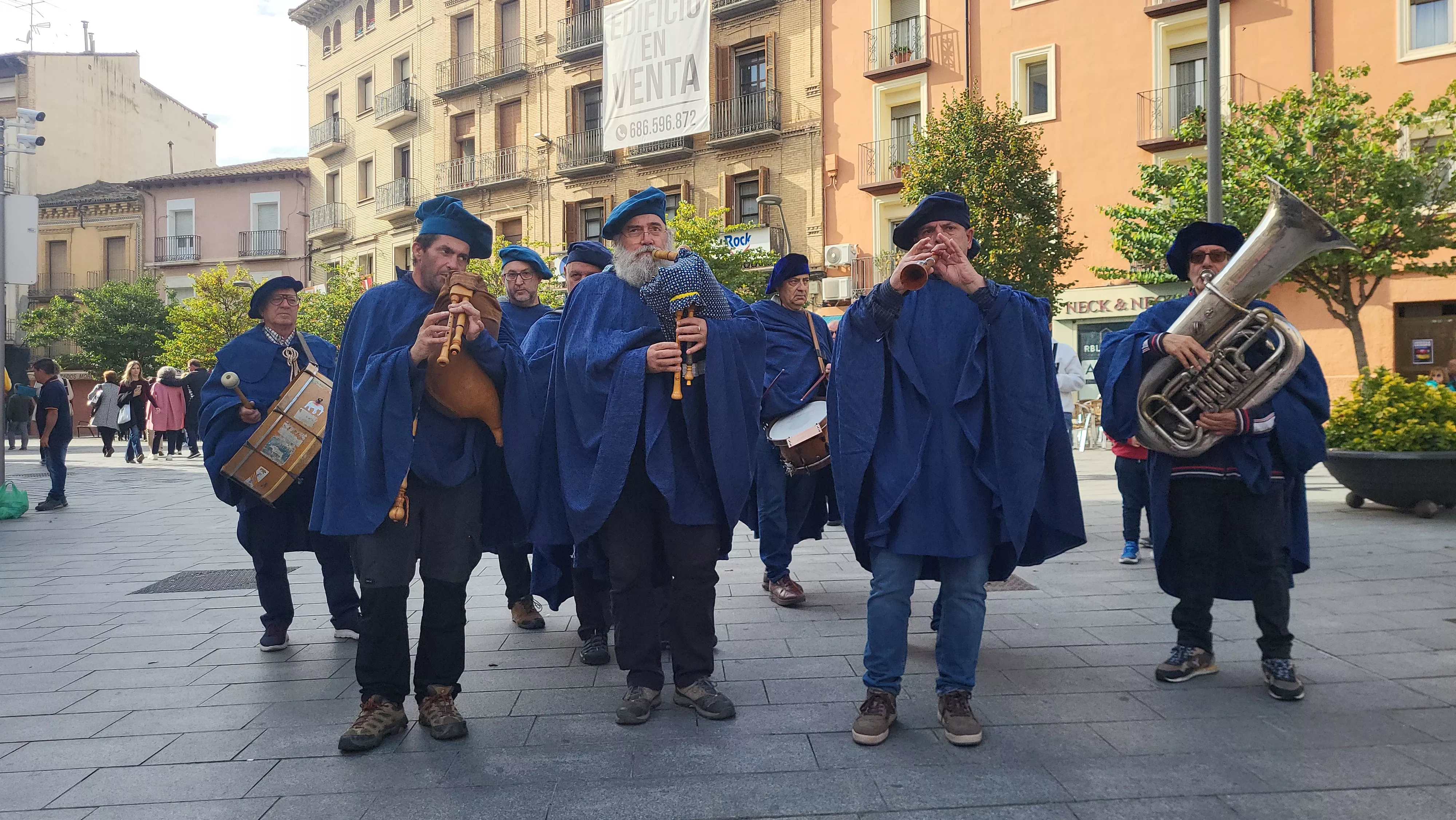 Recreación de la extracción de los oficios en Huesca. Foto Mercedes Manterola