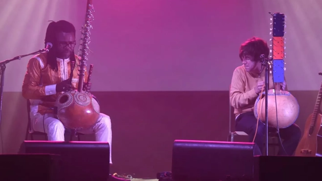 Yann Tambour y Boubacar Cissokho. Yann Tambour y Boubacar Cissokho.