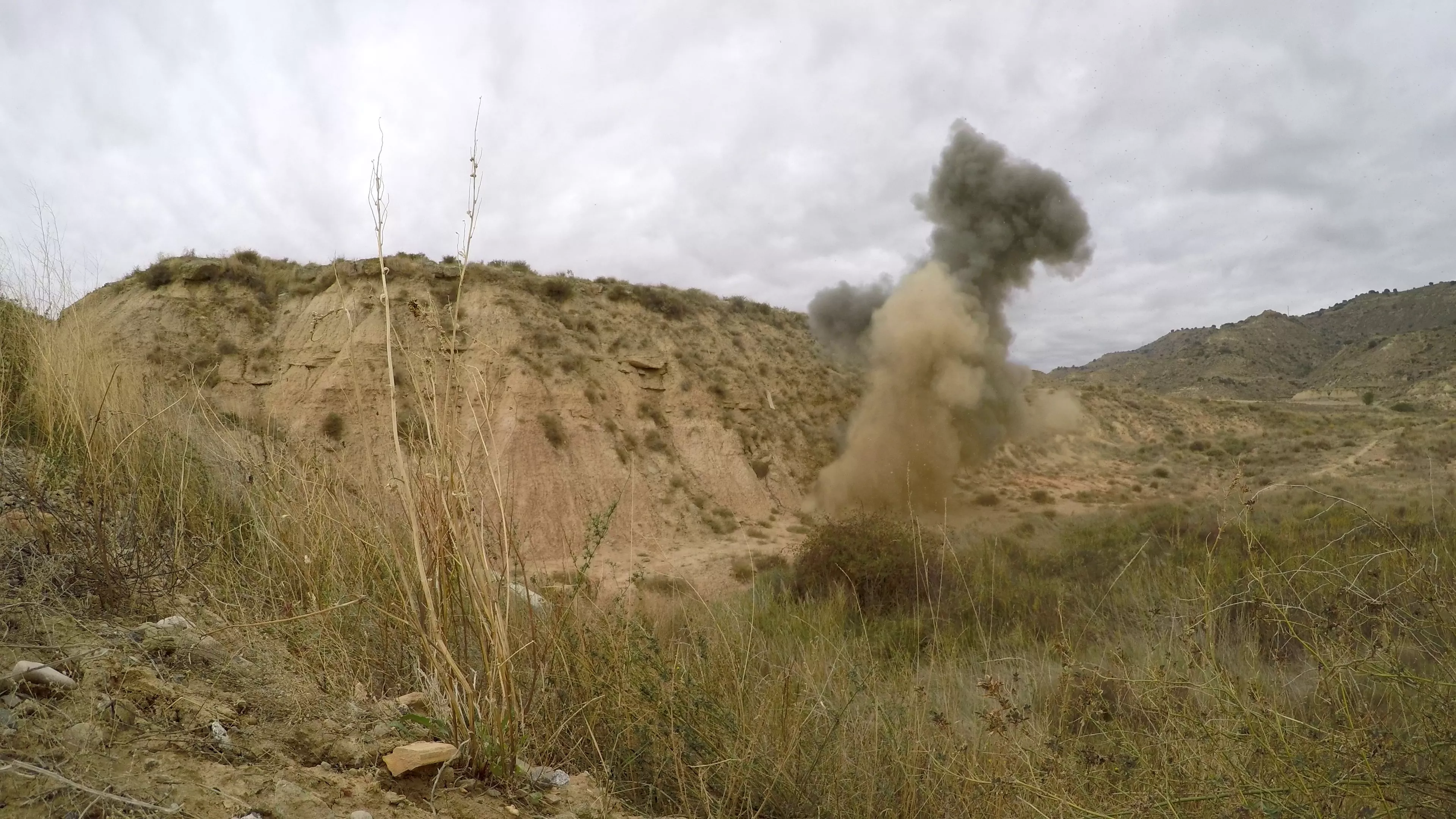 Desactivación del proyectil hallado en Salas