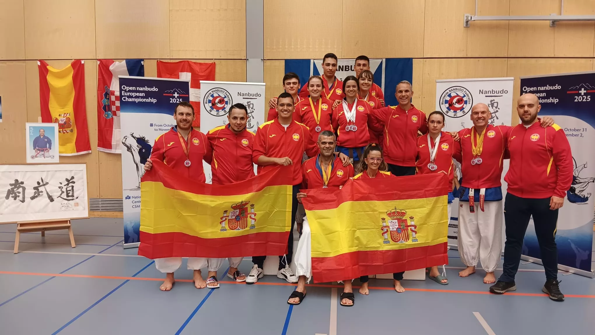 Seleccion española en el europeo.