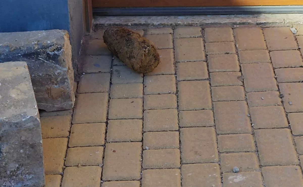 Proyectil hallado en Tierz