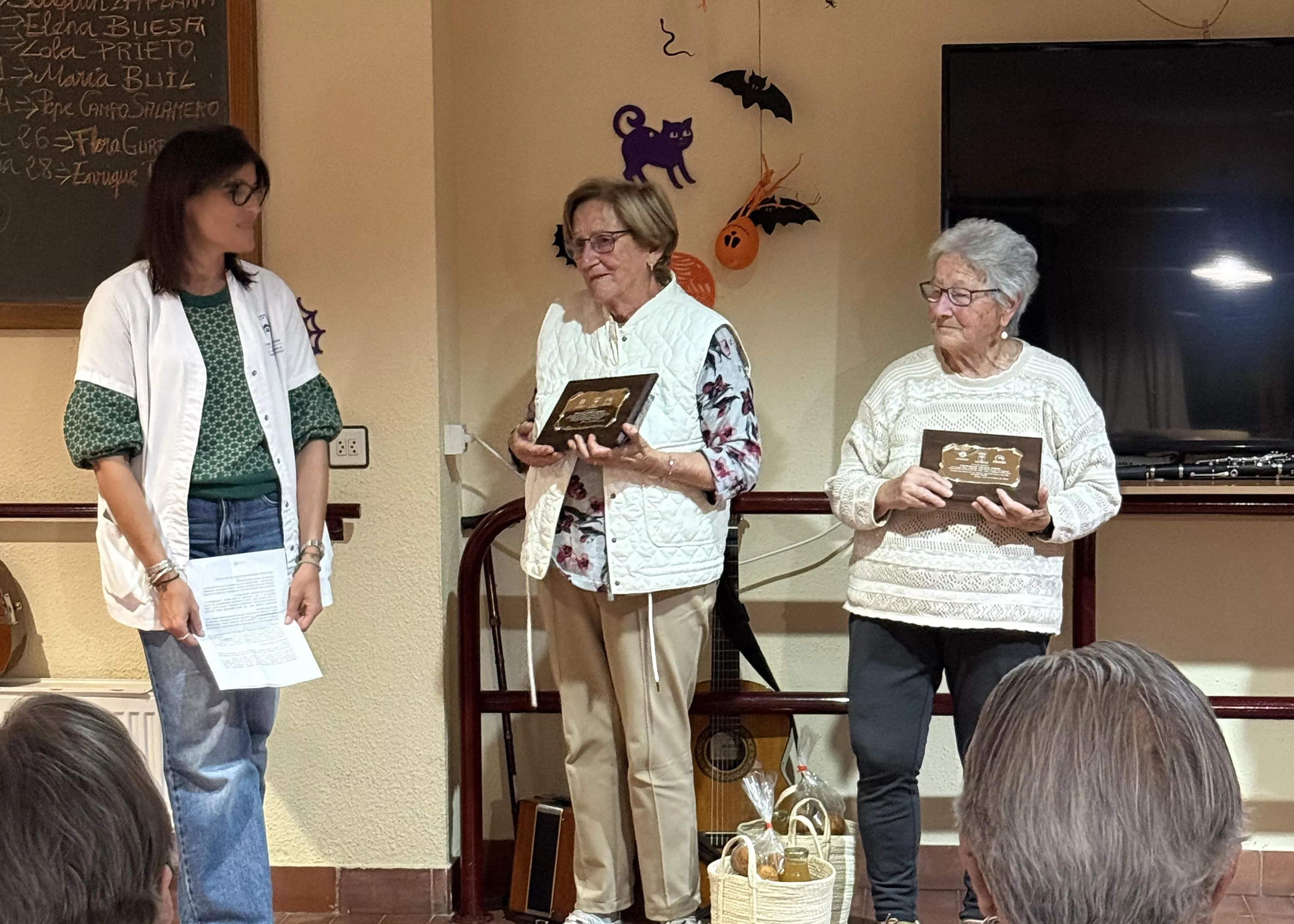 Laura Castán, Trini Grasa y Merche Torres.