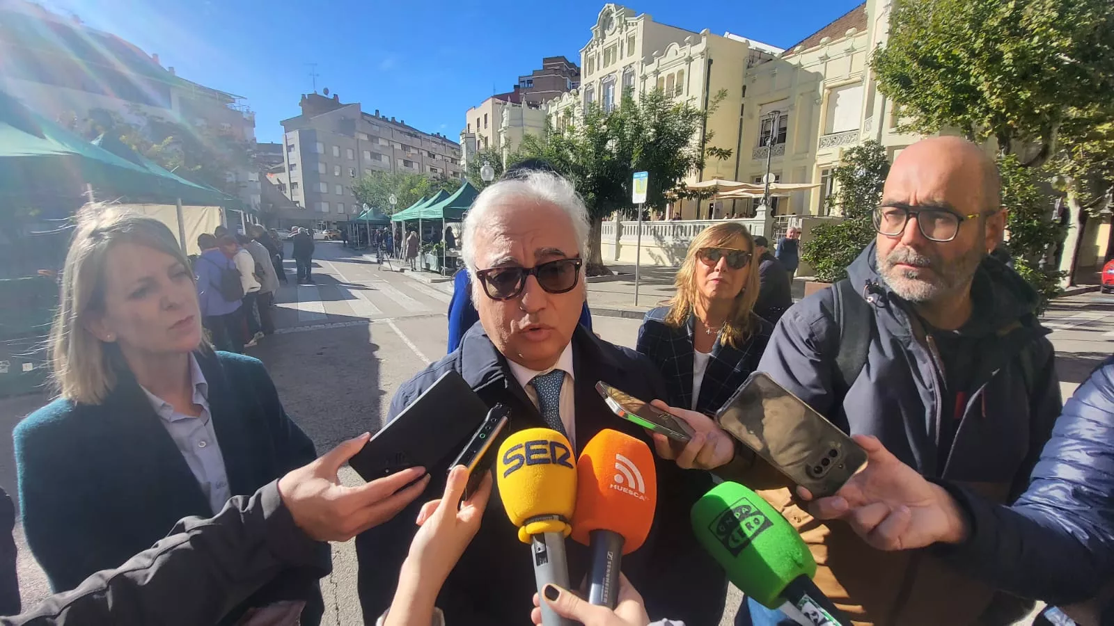 Mercado Agroecológico de Huesca con su nuevo aspecto